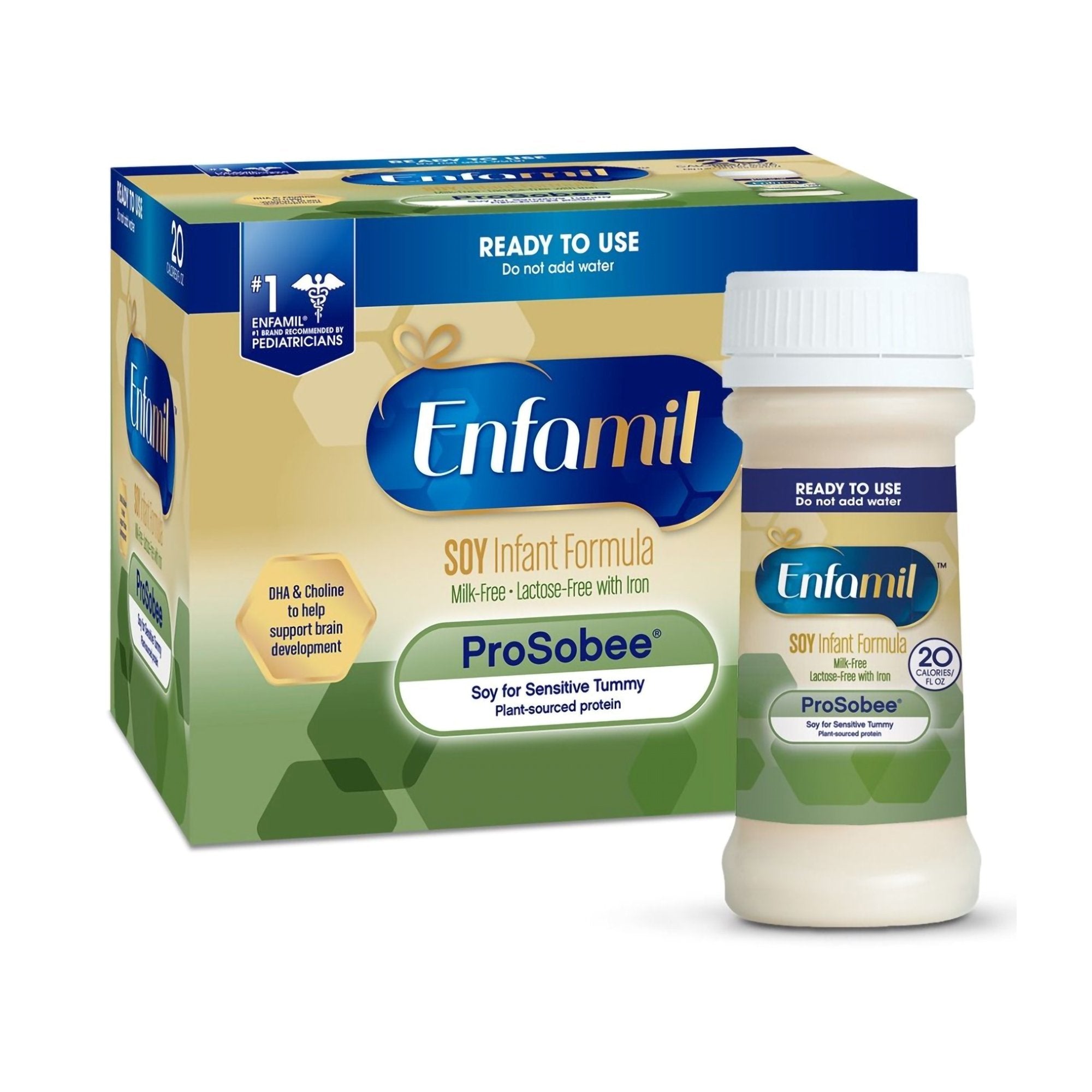 Enfamil® ProSobee® Infant Formula, 2 oz. Ready to Use Nursette Bottle (48 Units)