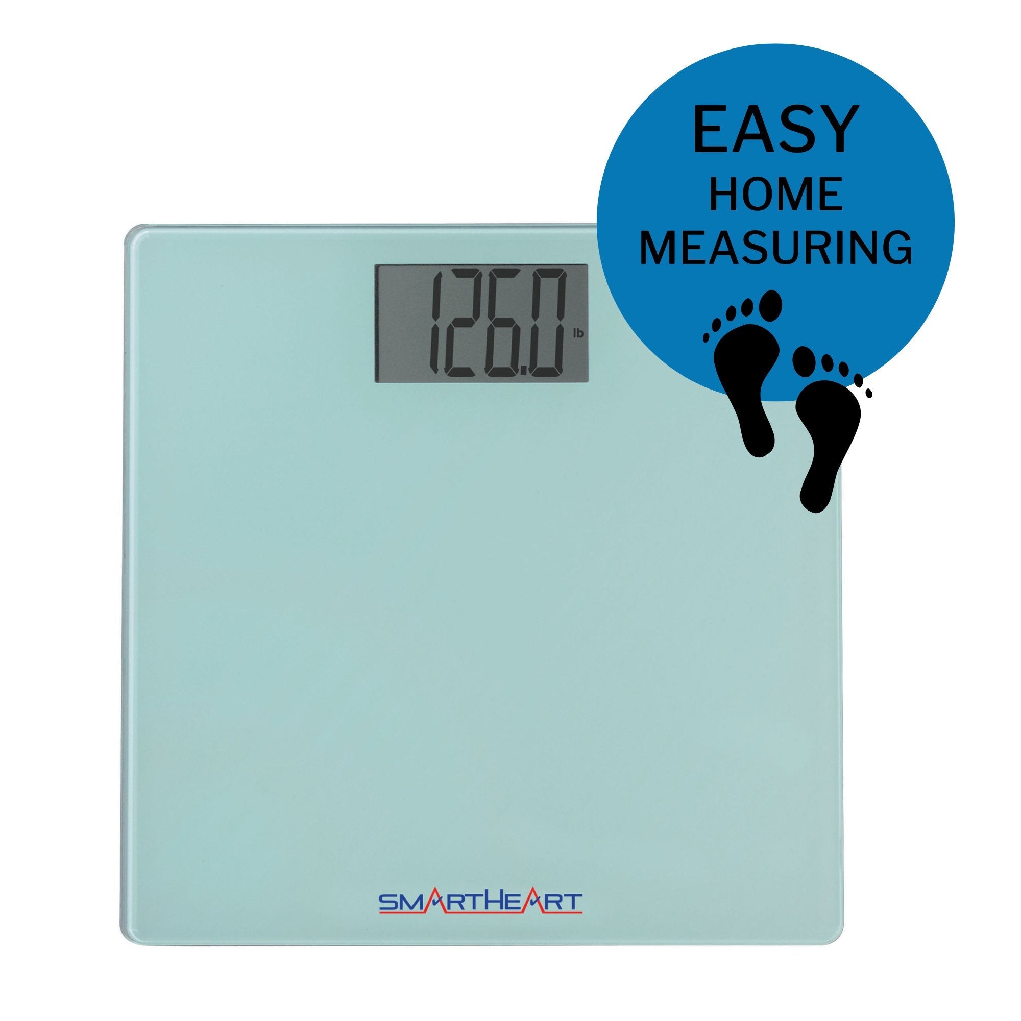 SmartHeart Digital Scale, Bathroom Floor Body Scale, 438 lbs Capacity (6 Units)