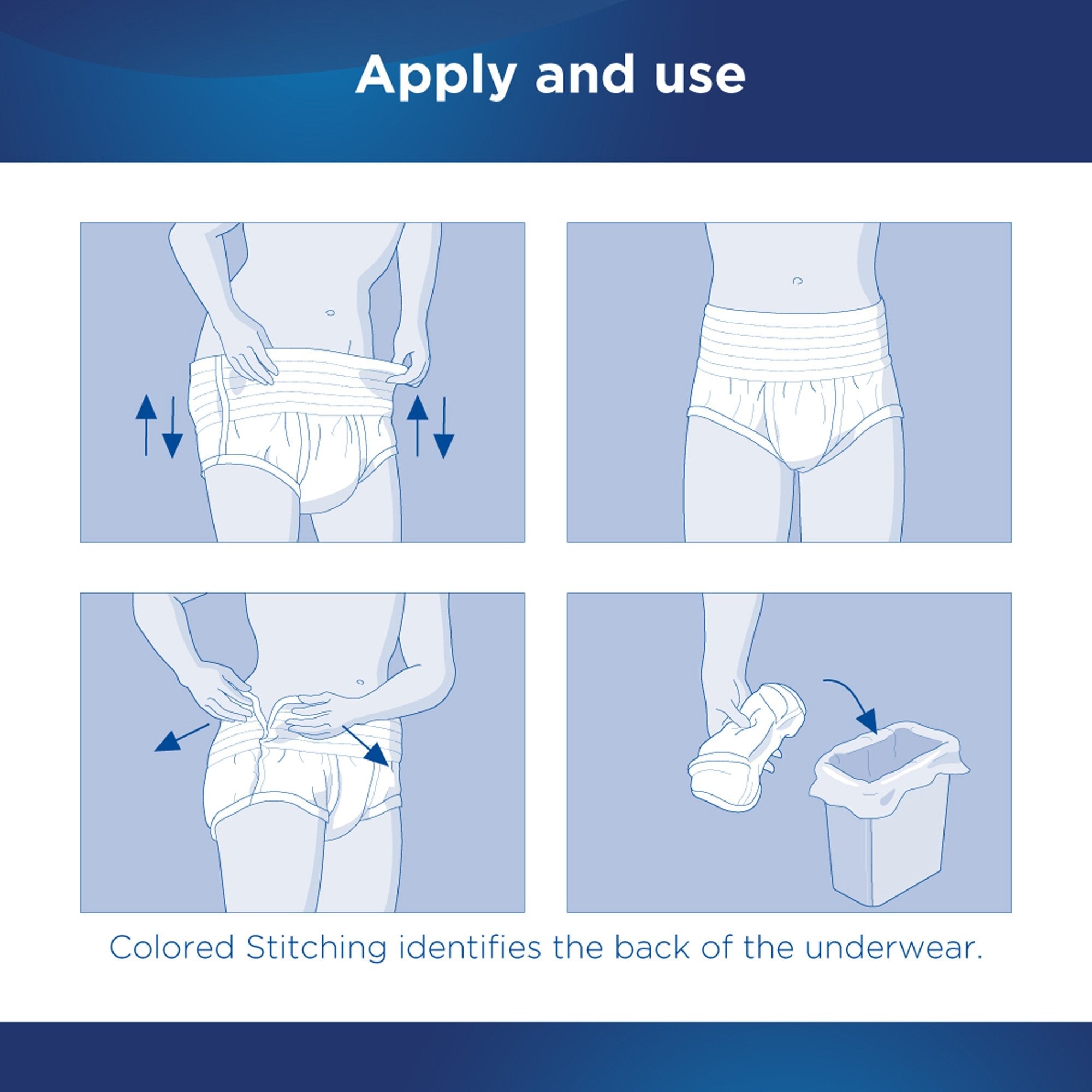Attends® Discreet Women's Underwear, Level 5, Large (18 Units)