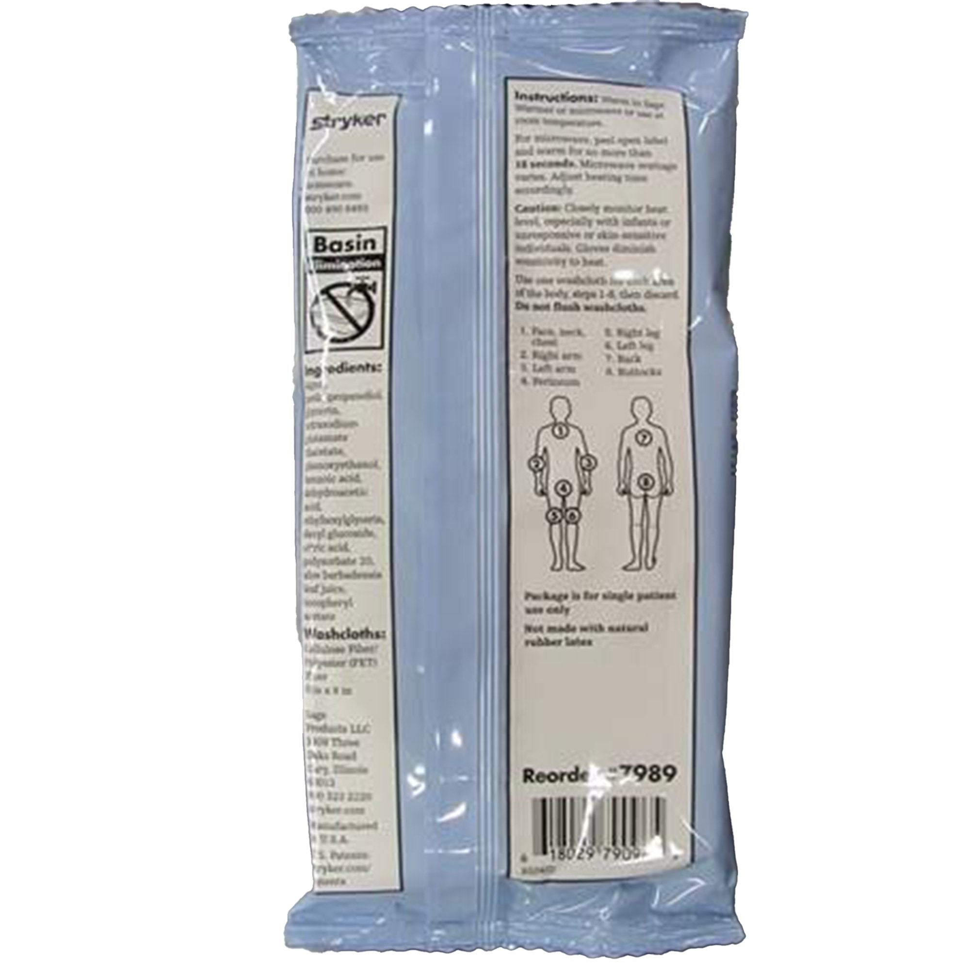 Sage® Products Bath Wipe, 8 per Pack (8 Units)