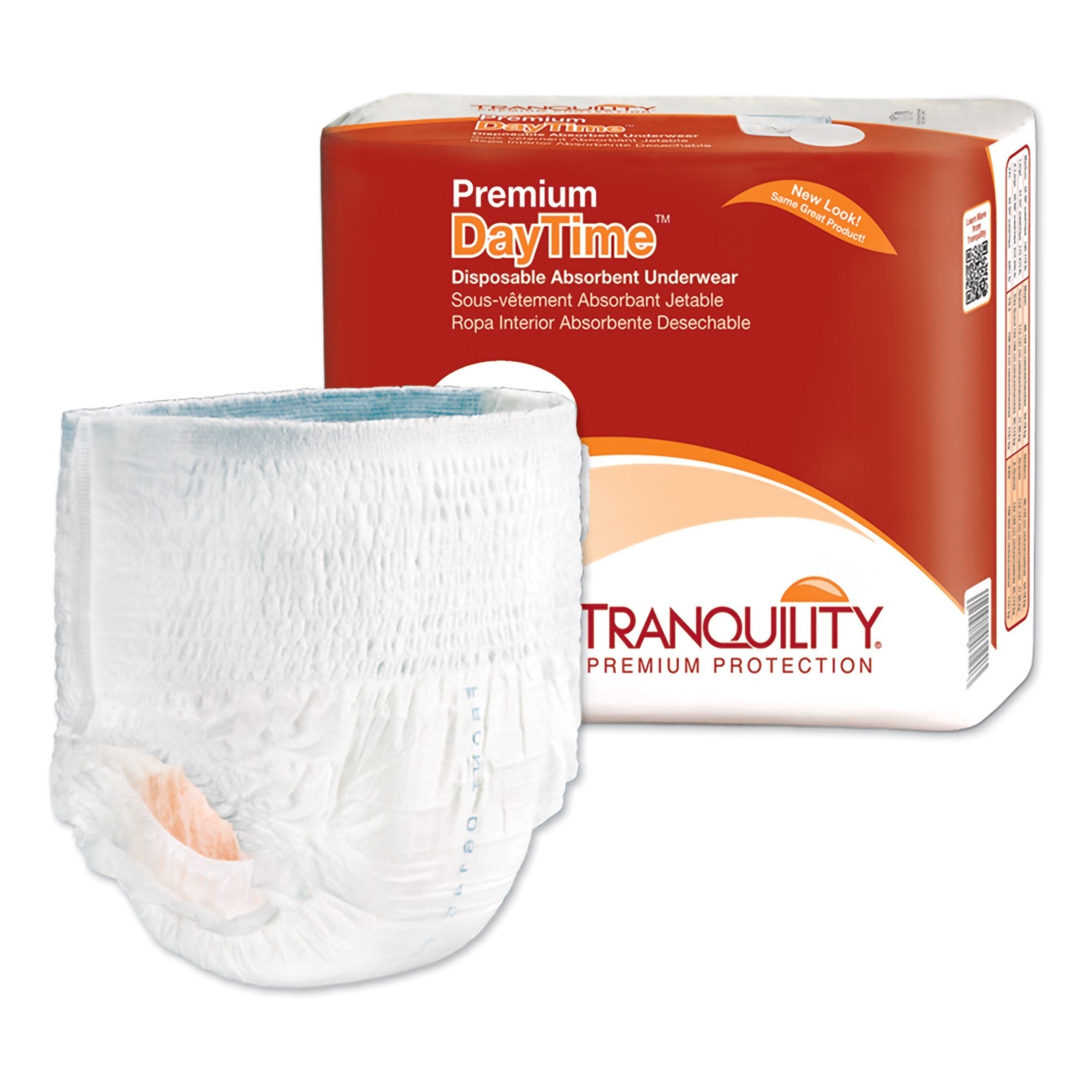 Tranquility Premium DayTime Absorbent Underwear, Large 16-Pack