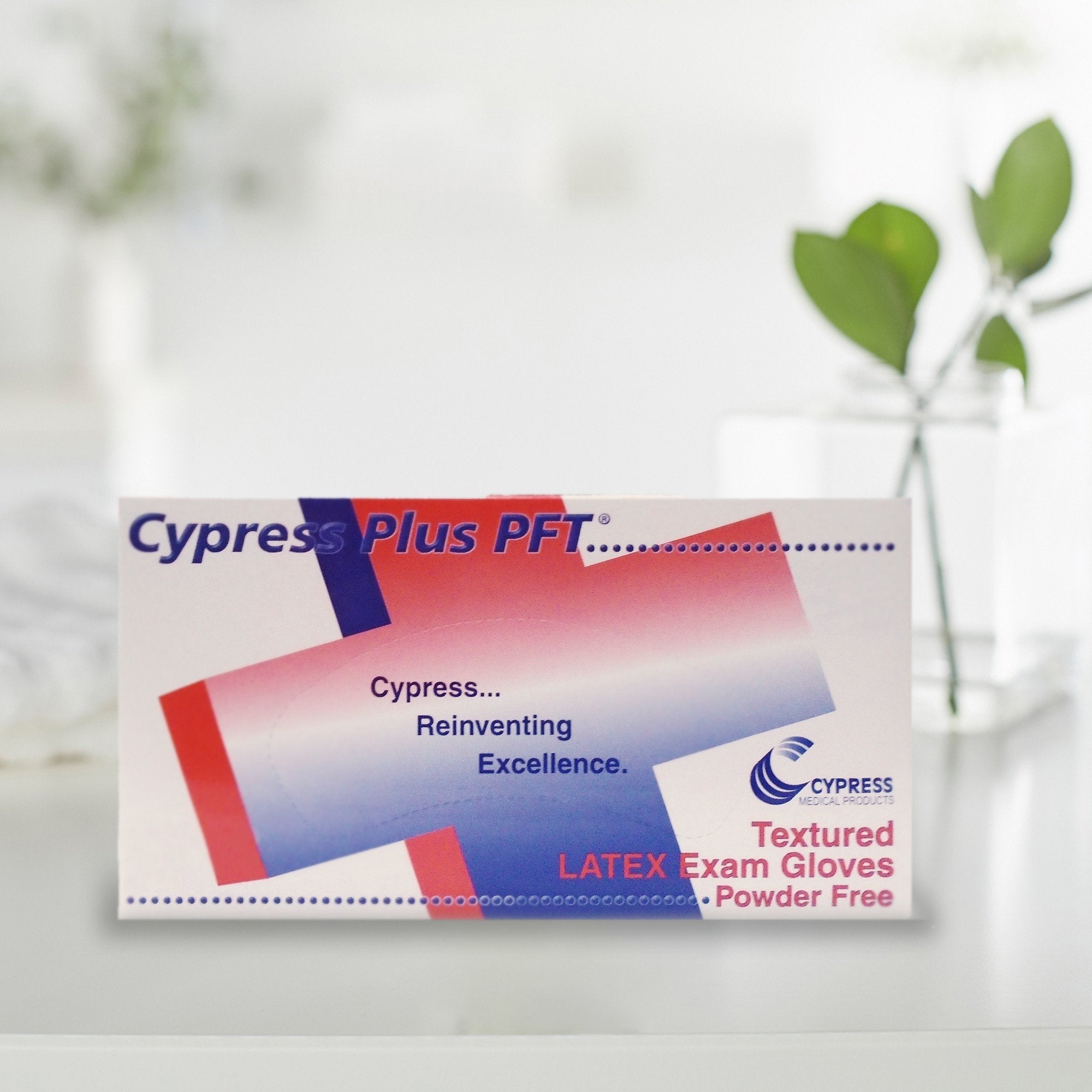 Cypress Plus® PFT Latex Standard Cuff Length Exam Glove, Extra Small, Ivory (100 Units)