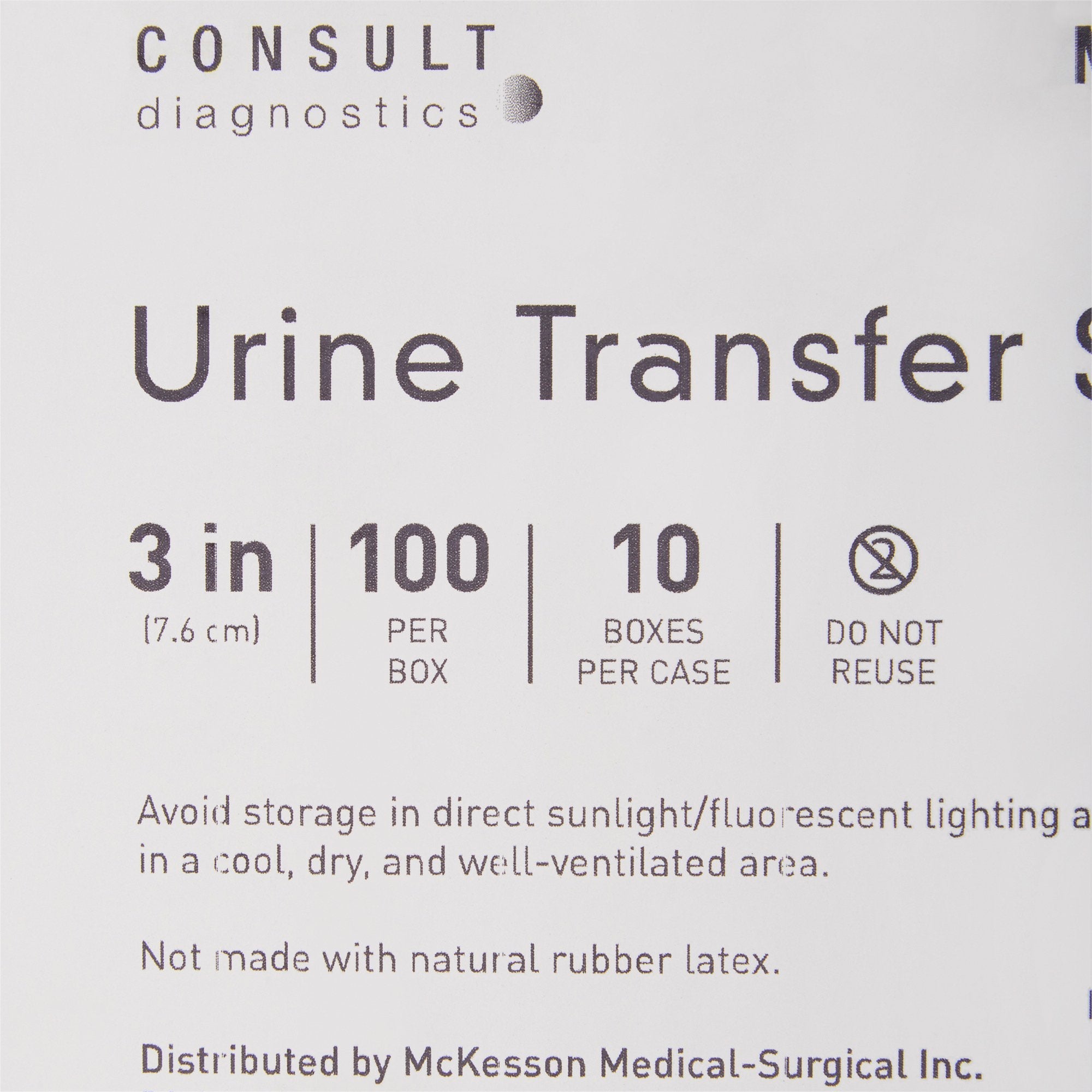 McKesson Consult™ Urine Transfer Straw (1000 Units)