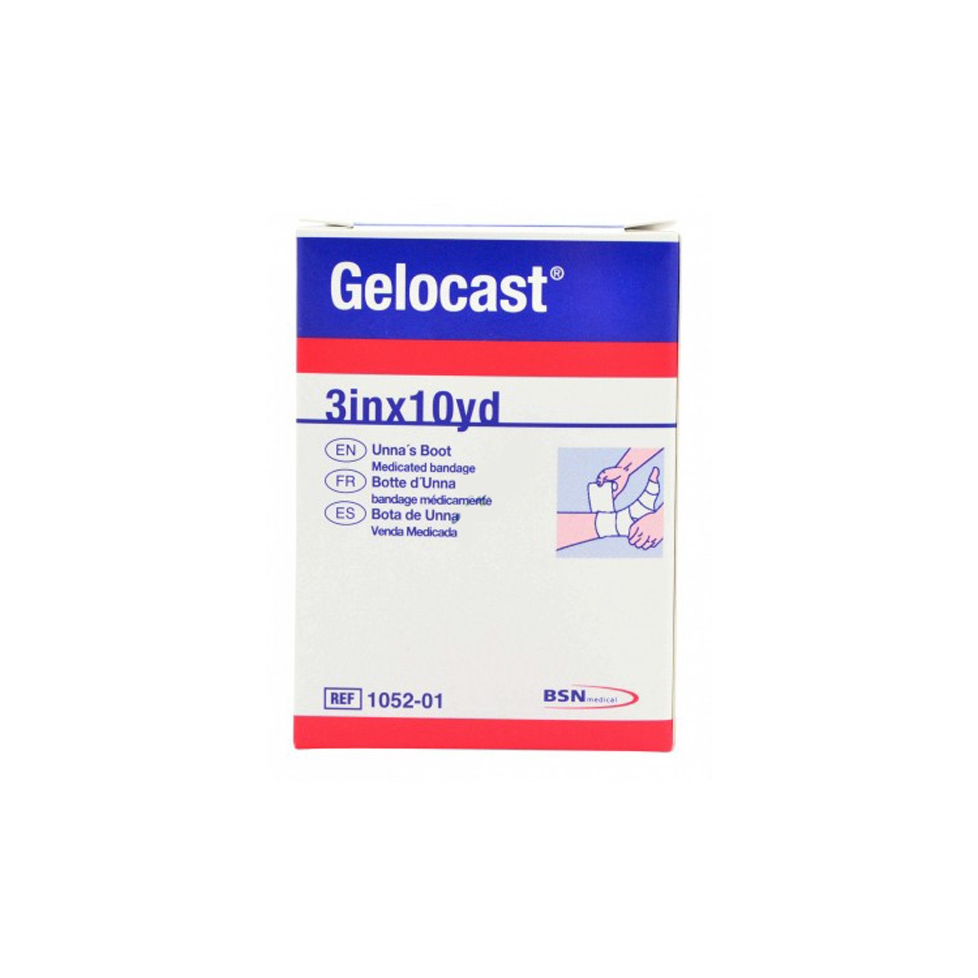 Gelocast® Unna Boot with Calamine, 3 Inch x 10 Yard (1 Unit)