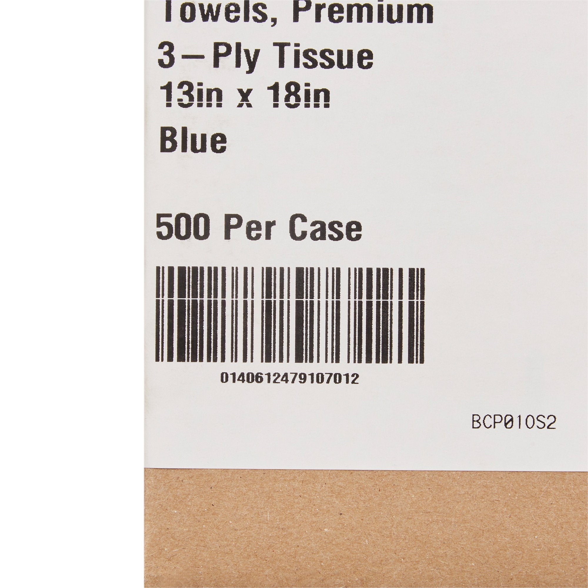 McKesson Nonsterile Blue Procedure Towel, 13 x 18 Inch (500 Units)