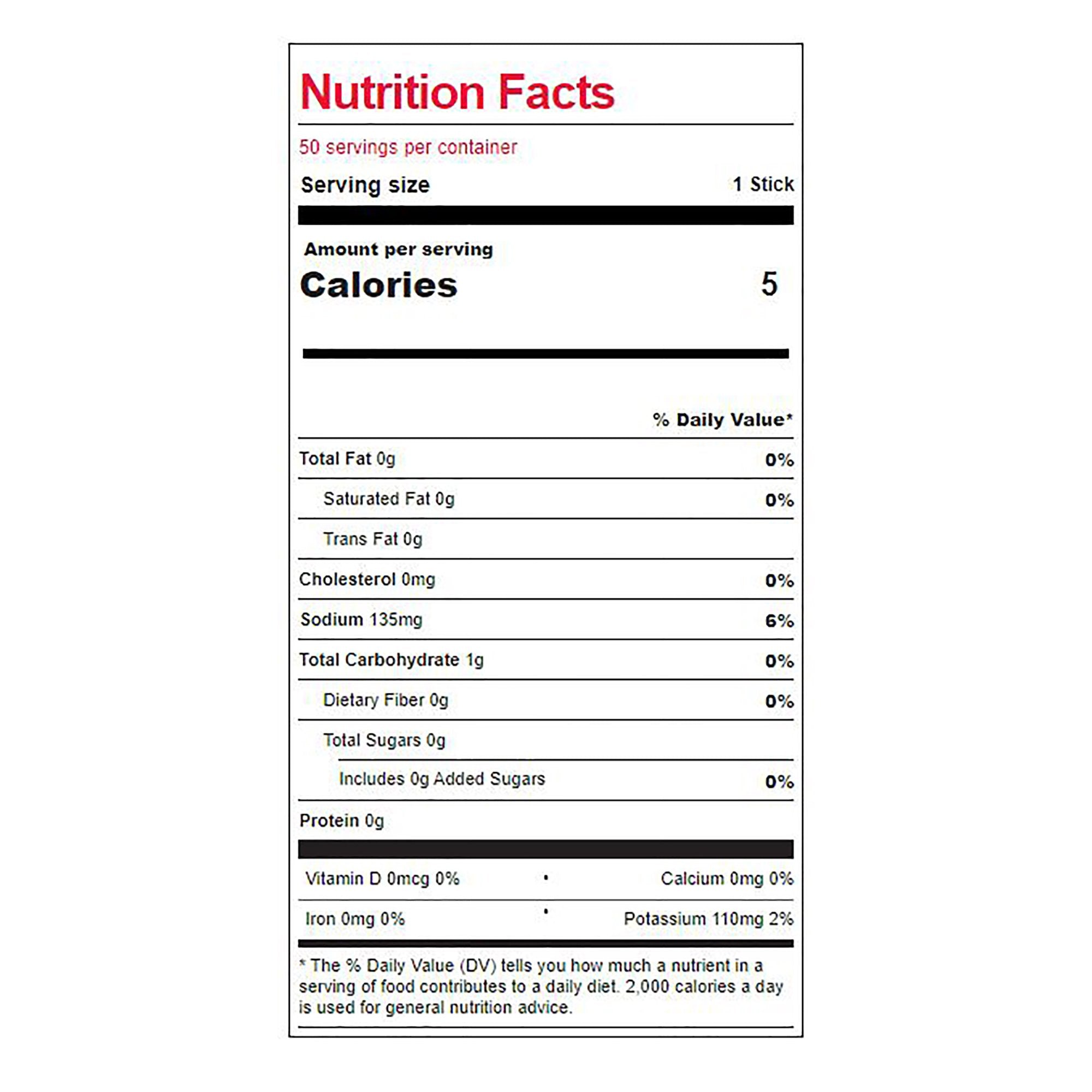 Sqwincher® Quik Stik® Zero Fruit Punch Electrolyte Replenishment Drink Mix (50 Units)