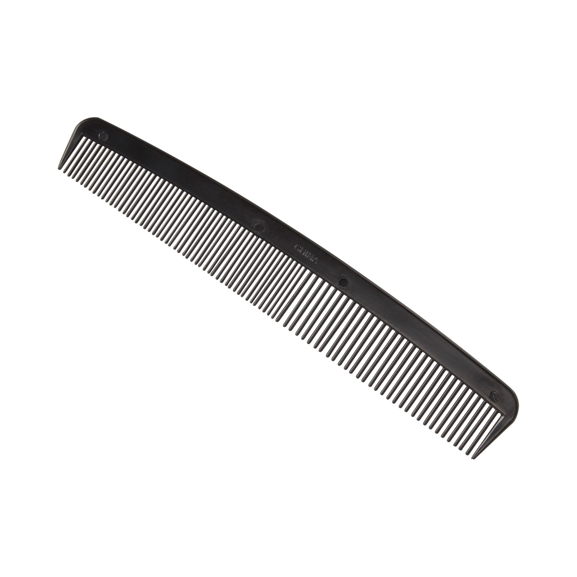 McKesson 7" Black Plastic Hair Comb (36 Units)