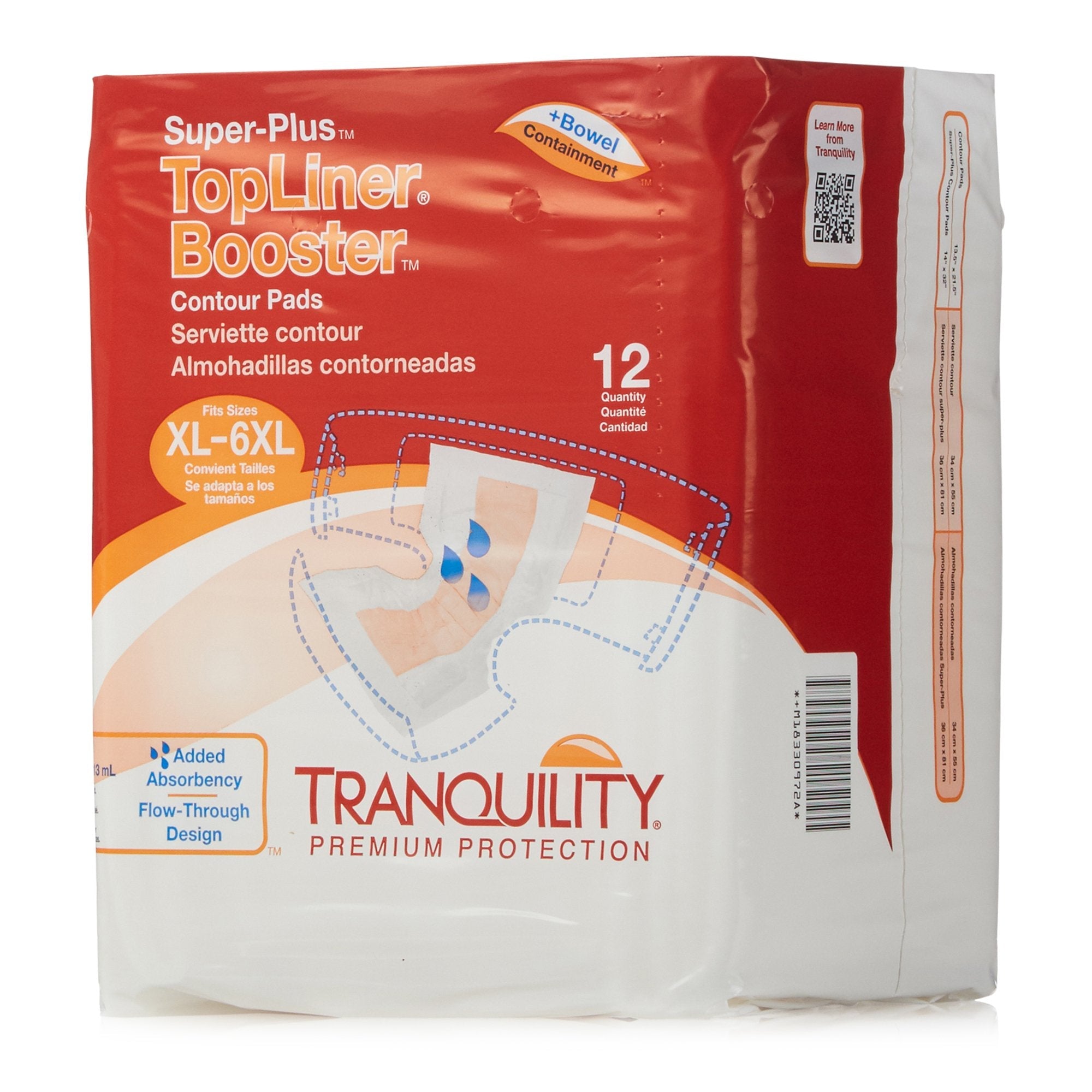 TopLiner™ Super Plus 32" Incontinence Booster Pads, Heavy Absorbency (12 Pack)