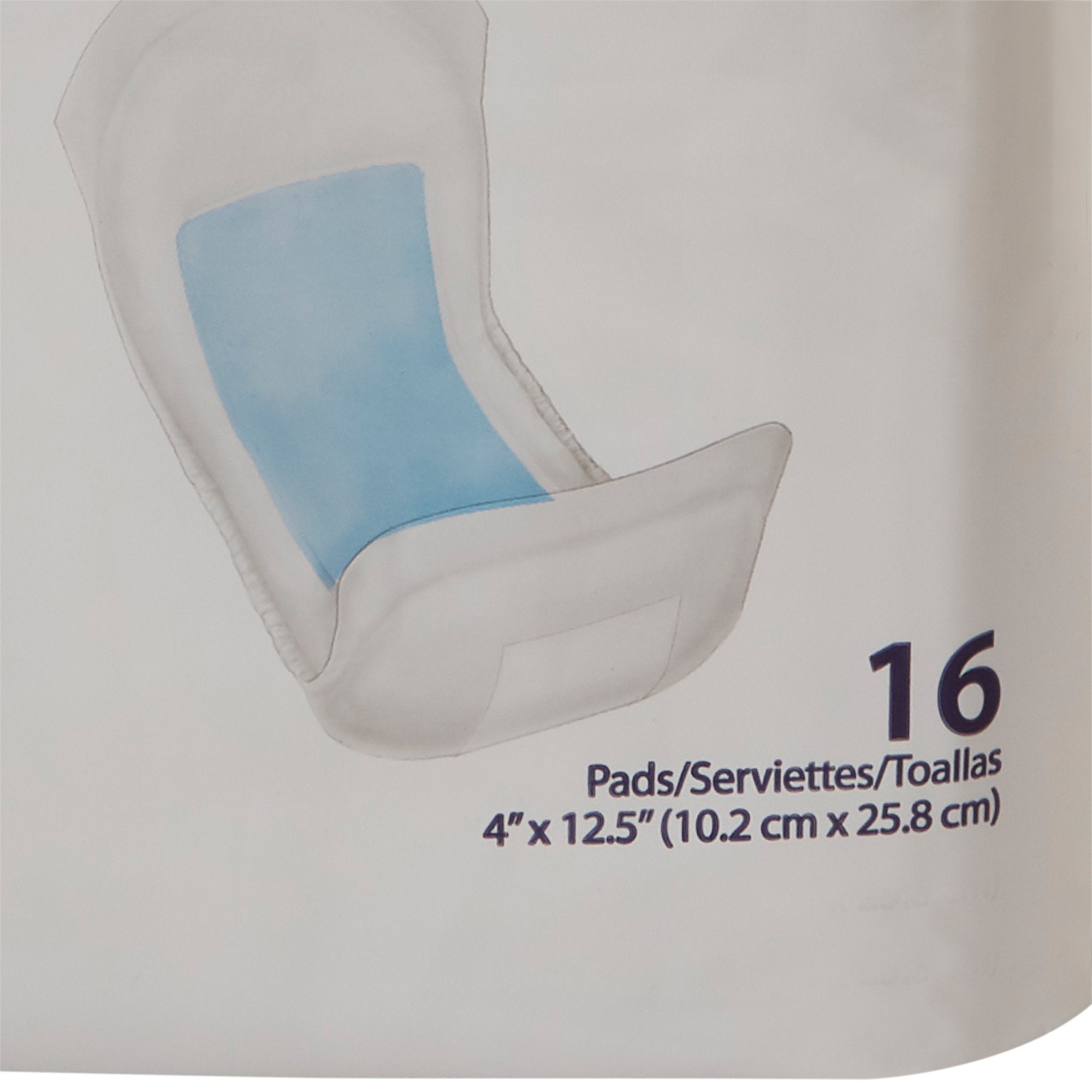 Sure Care Bladder Control Pads, Heavy Absorbency, Adult, Unisex, Disposable, 4 X 12-1/2 Inch (16 Units)