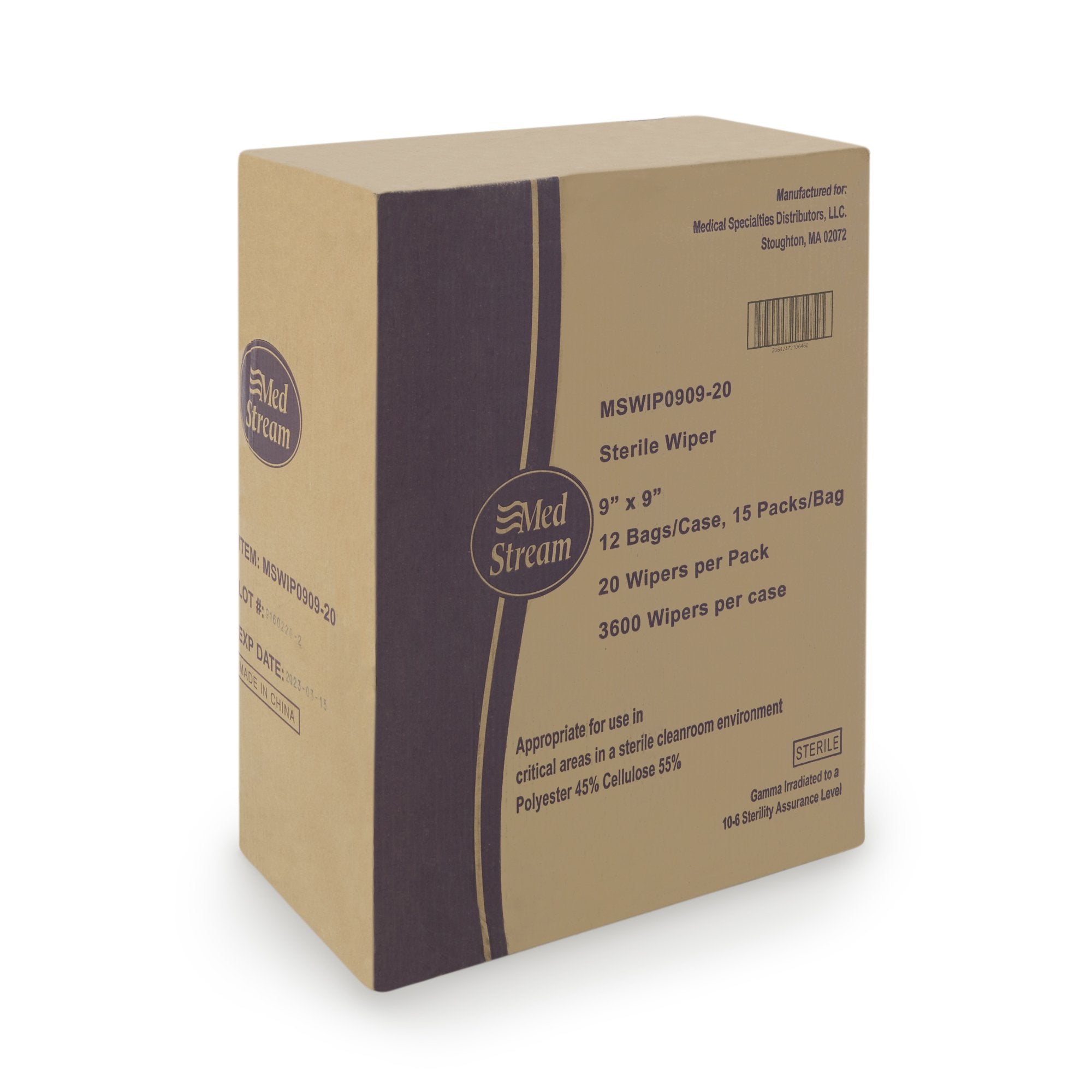McKesson Cleanroom Wipes, 9 X 9 Inch (15 Units)