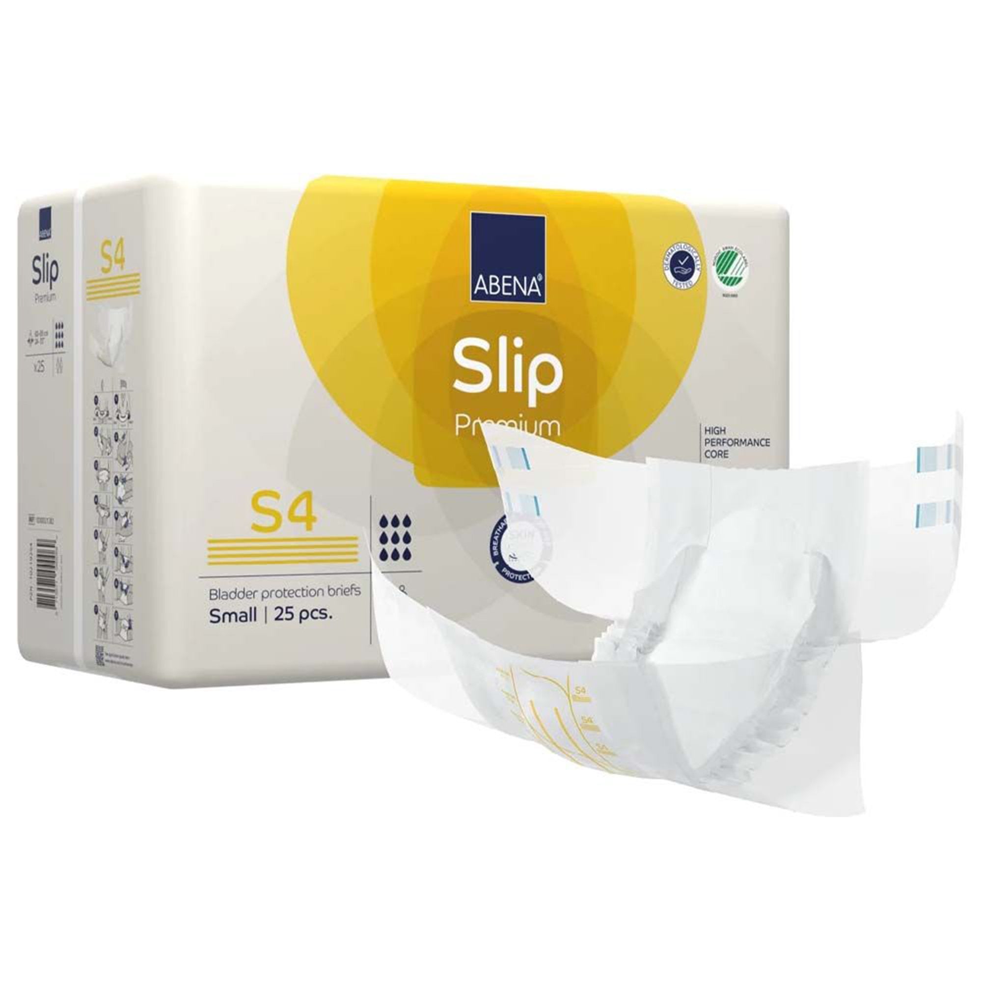 Abena Slip Premium S4 Small Incontinence Briefs, 25 Pack