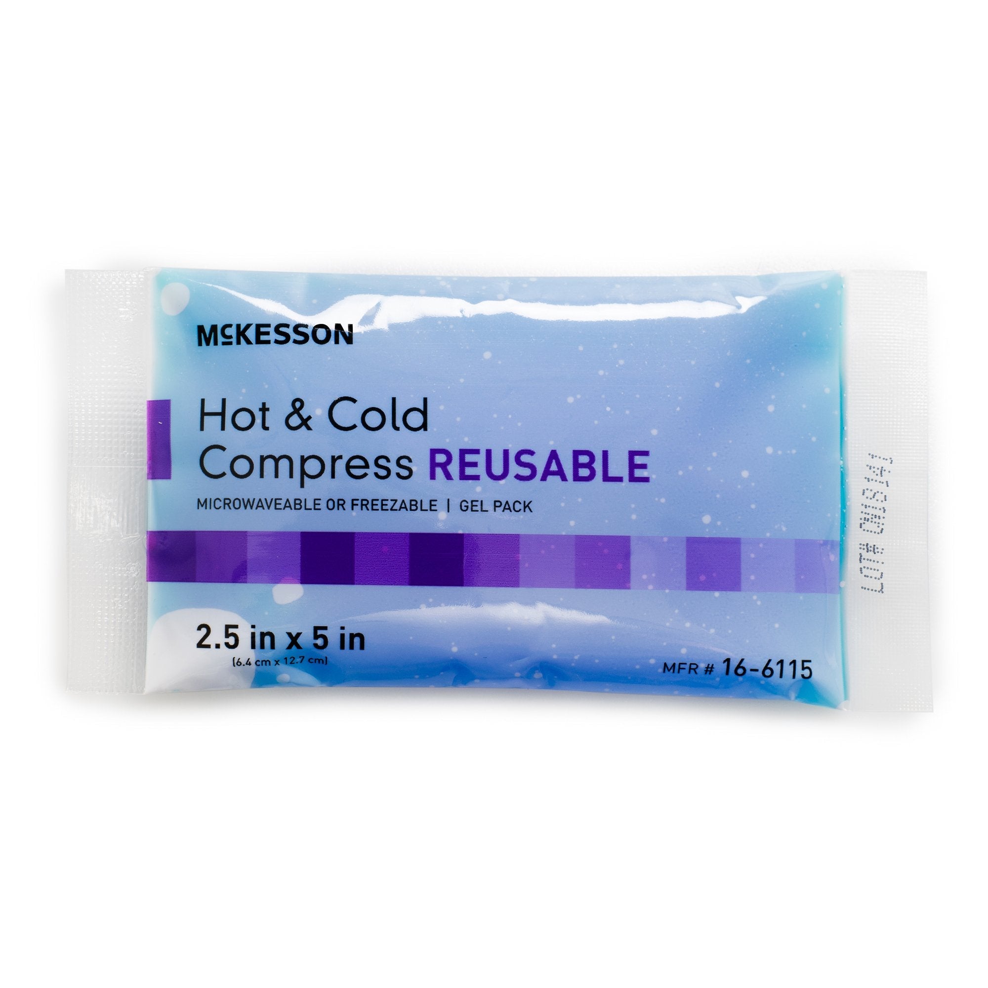 McKesson Cold and Hot Compress Pack, Reusable, 2-1/2 x 5 Inch (150 Units)