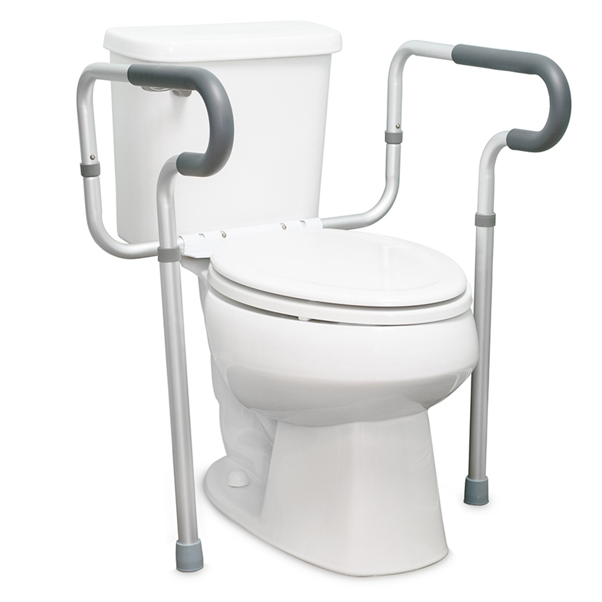 McKesson Toilet Safety Rail, Gray Aluminum (4 Units)