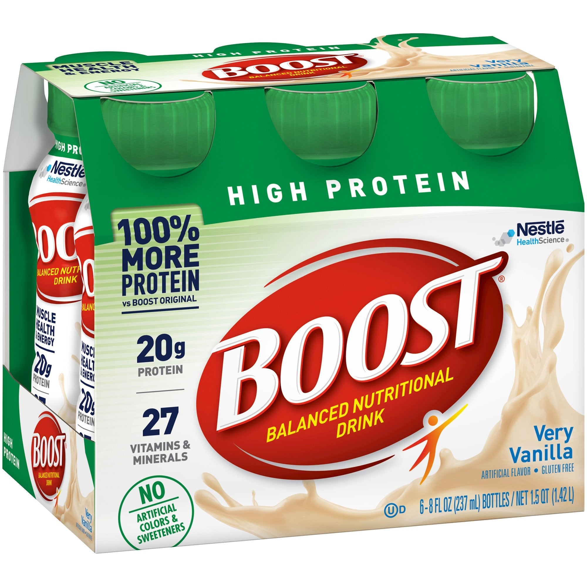 Boost High Protein Vanilla Nutritional Drink - 8 oz Bottle, 20g Protein
