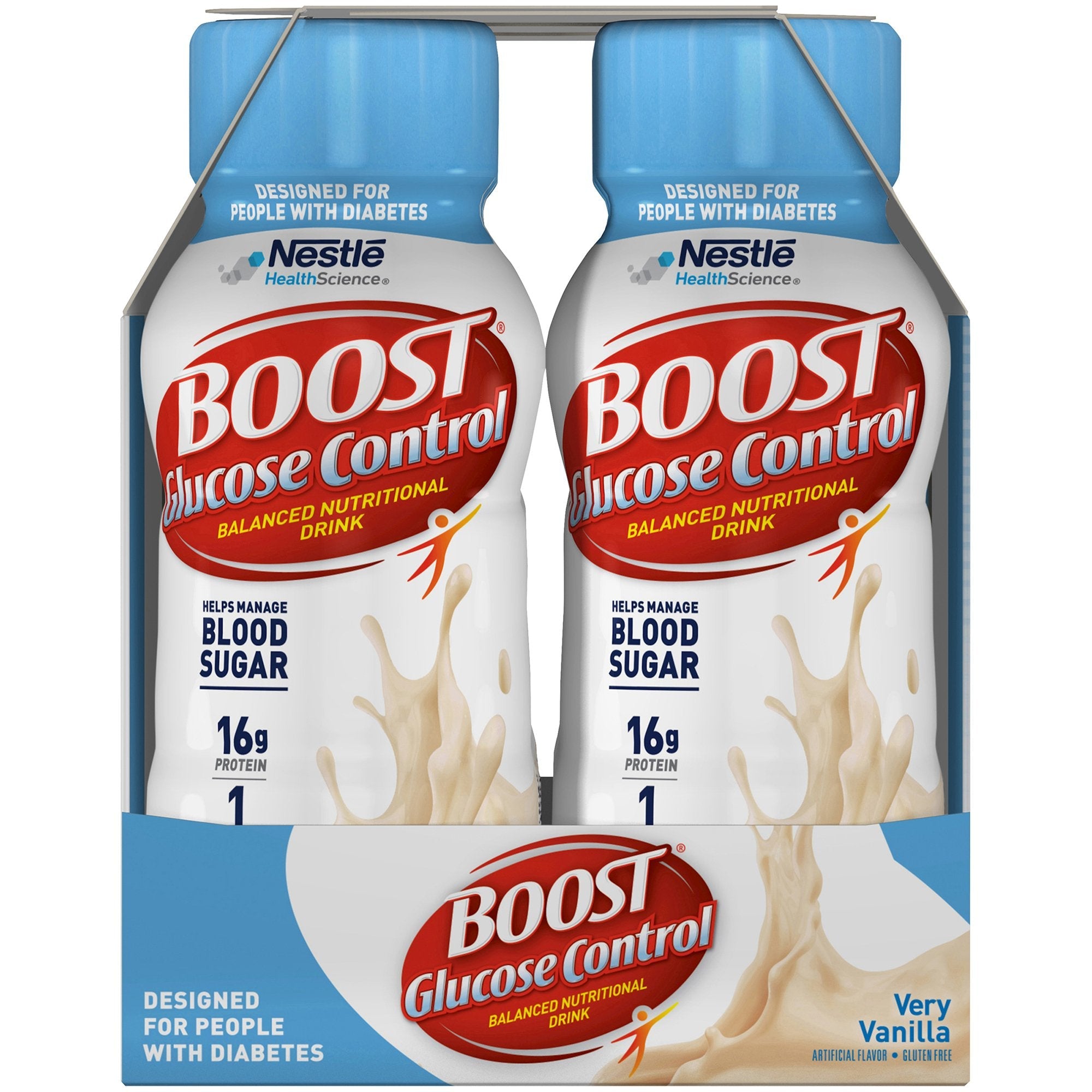 Boost® Glucose Control Vanilla Balanced Nutritional Drink, 8-ounce Bottle (6 Units)
