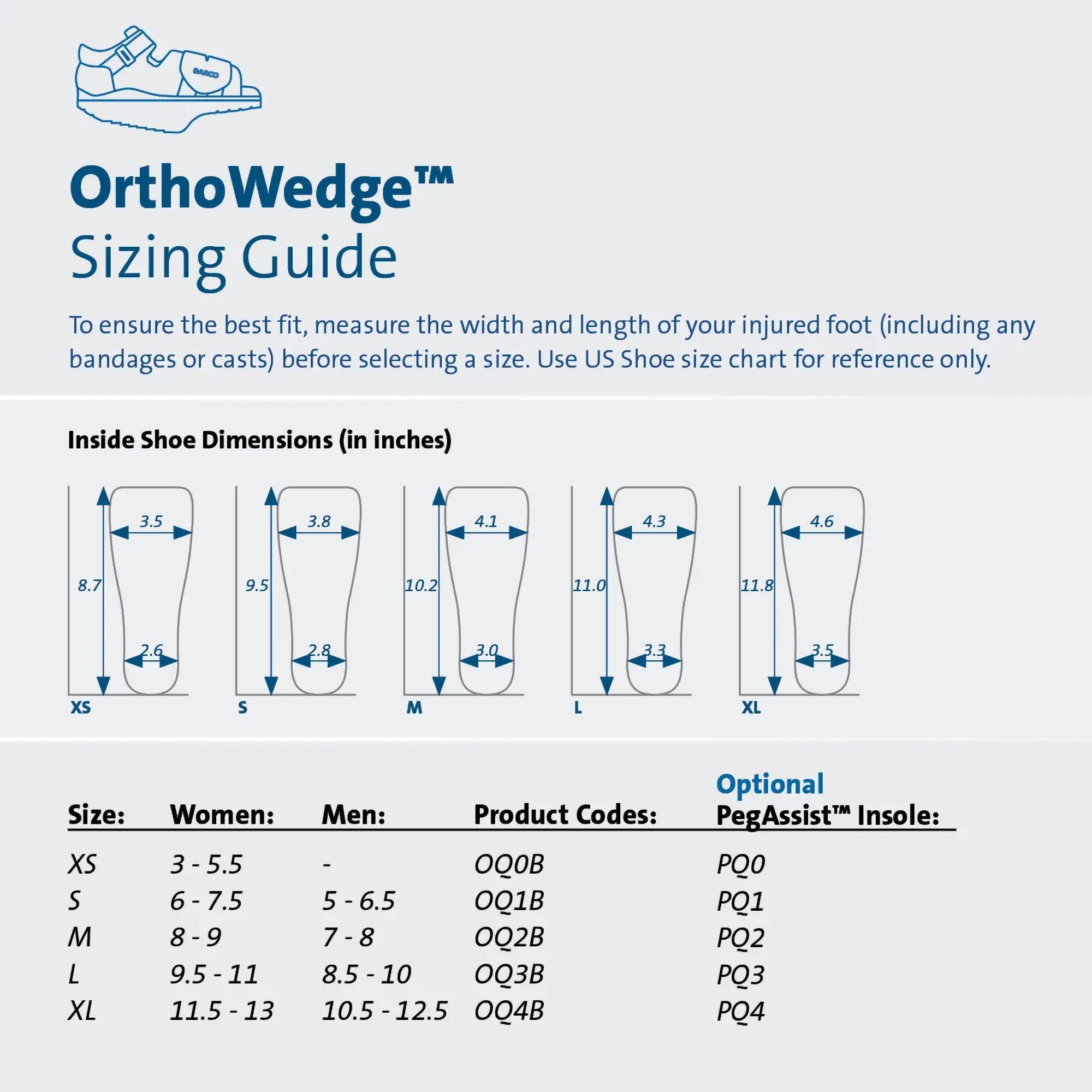 Darco® OrthoWedge™ Post-Op Shoe, X-Large (1 Unit)