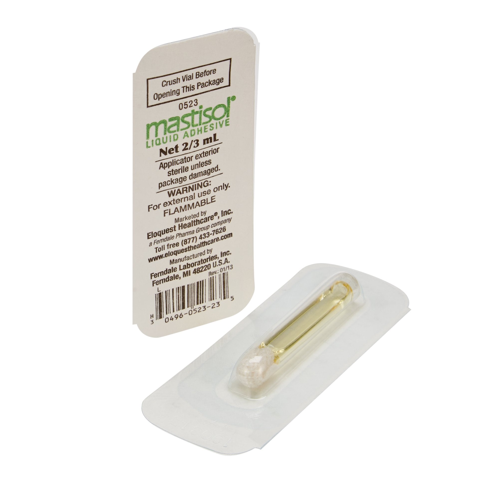 Mastisol® Liquid Bandage: Sterile, Extra Sticky, 2/3 mL Vial - 48 Pack