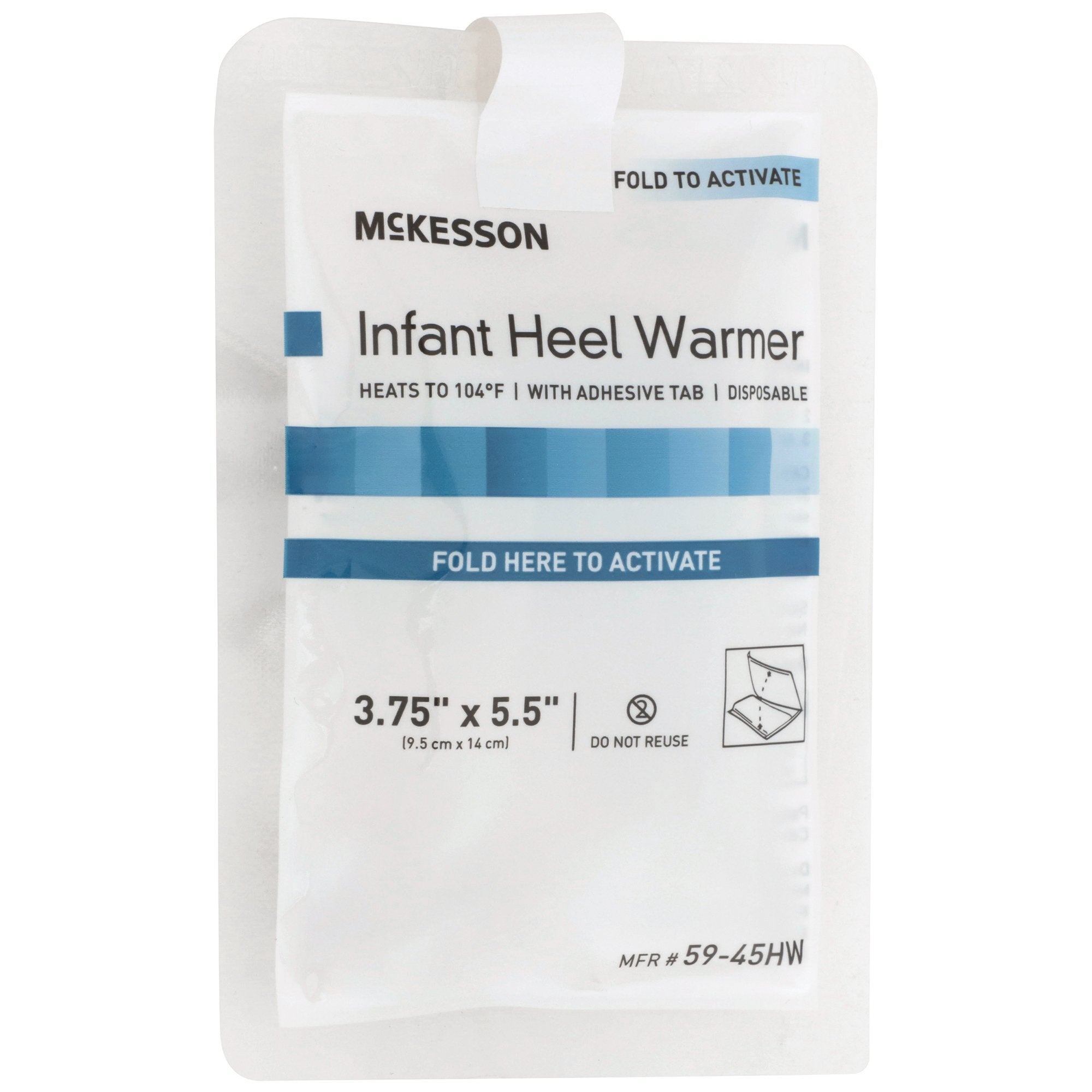 McKesson Infant Heel Warmer, 3¾ x 5½ Inch (100 Units)