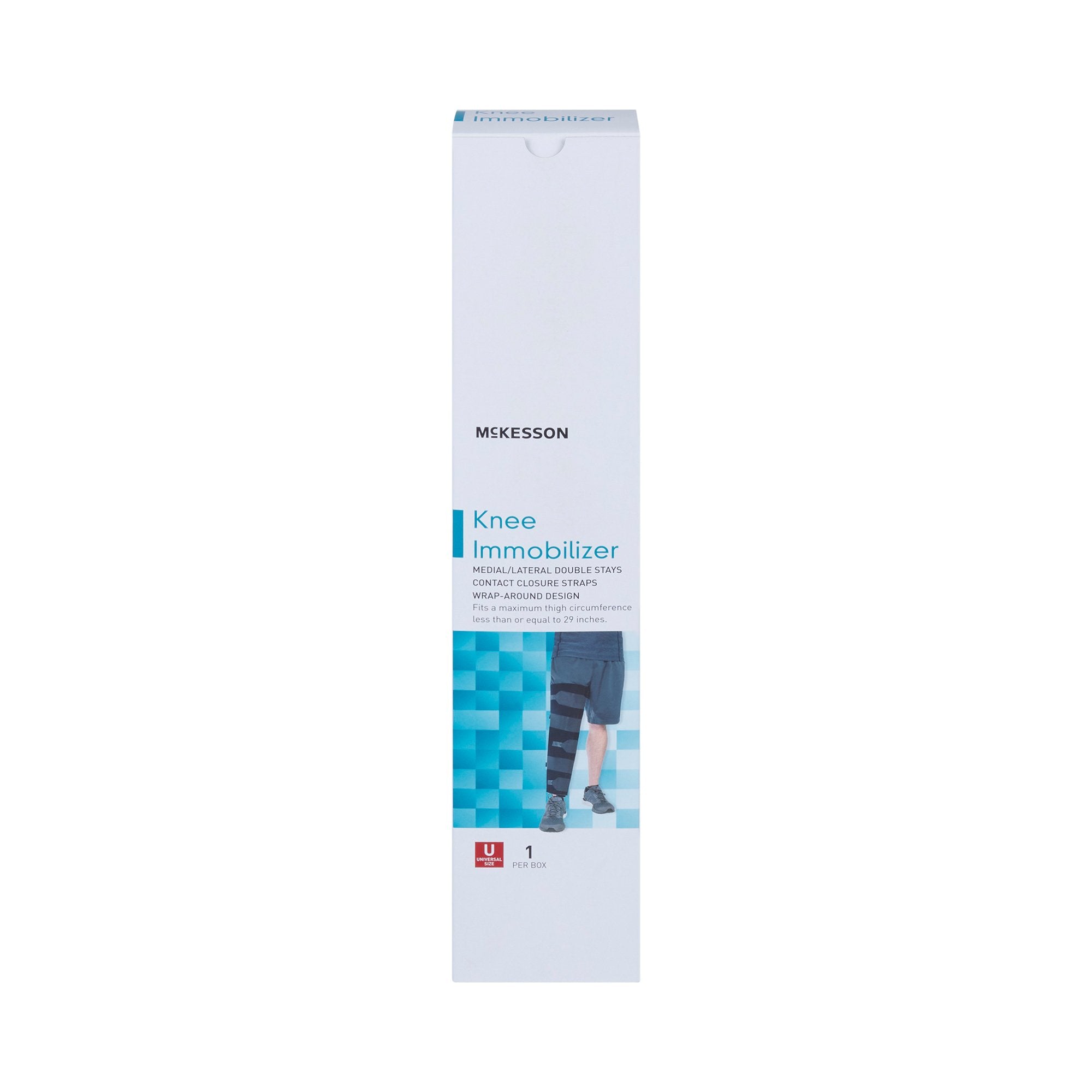 McKesson Knee Immobilizer, 16-Inch Length, One Size Fits Most (1 Unit)