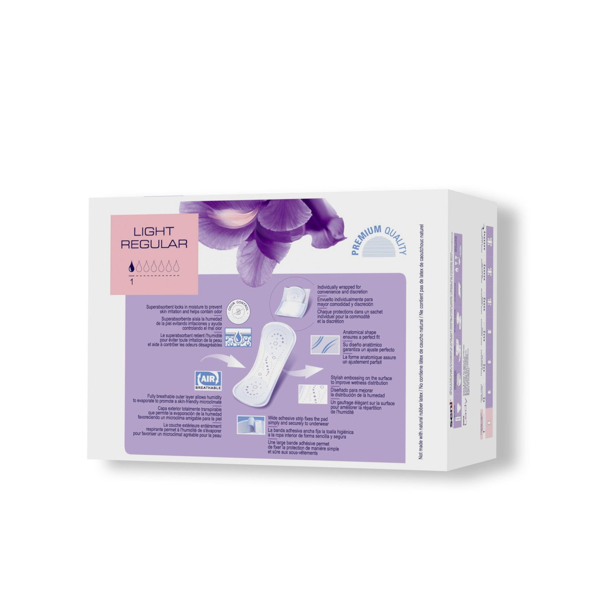 Seni® Lady Very Light Liners, Regular (36 Units)
