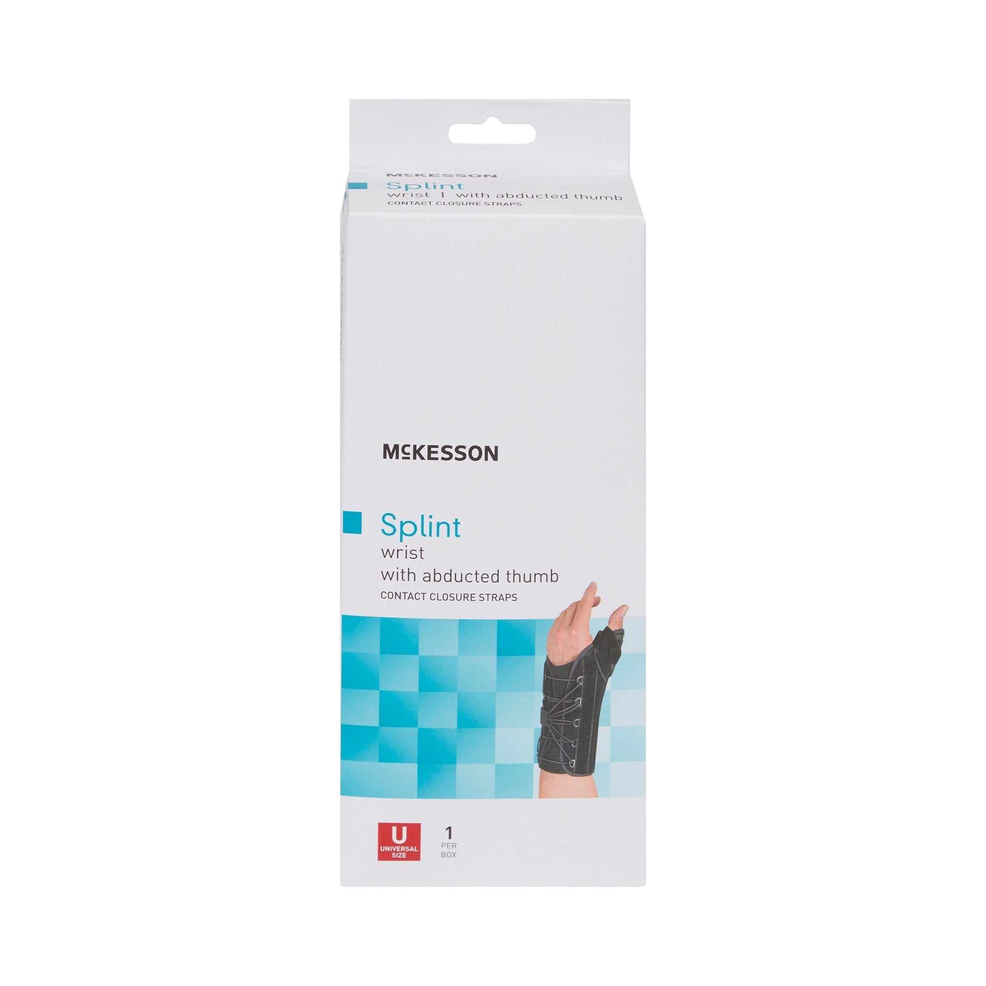 McKesson Left Wrist Splint with Abducted Thumb, One Size Fits Most (1 Unit)