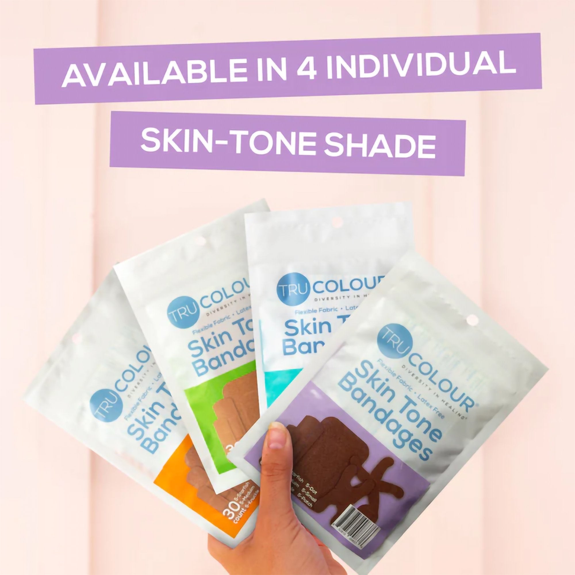 TruColour® Dark Brown Adhesive Strips, Assorted Shapes and Sizes (30 Units)