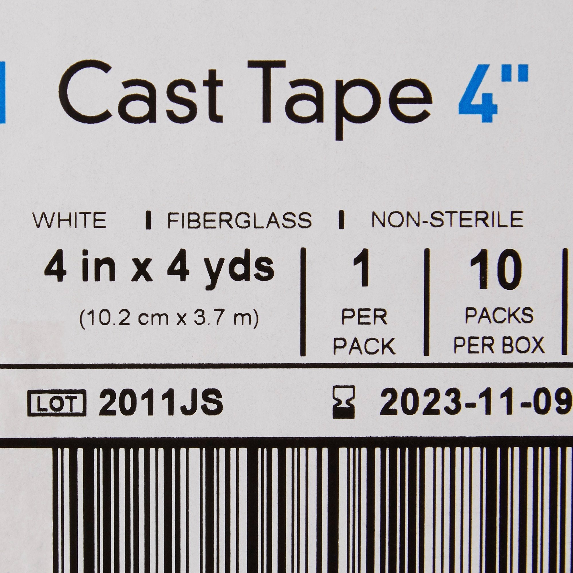 McKesson White Cast Tape, 4 Inch x 4 Yard (10 Units)