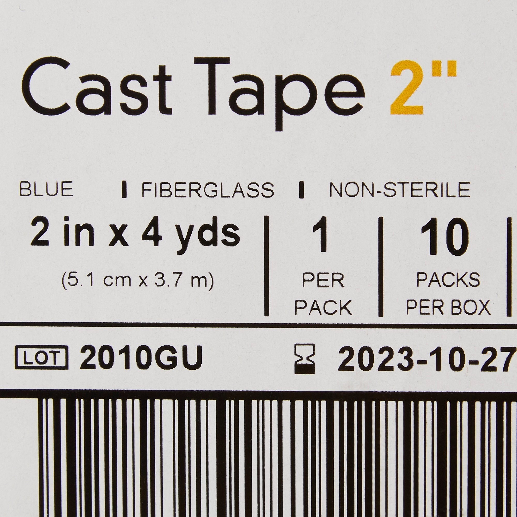 McKesson Blue Cast Tape, 2 Inch x 4 Yard (10 Units)