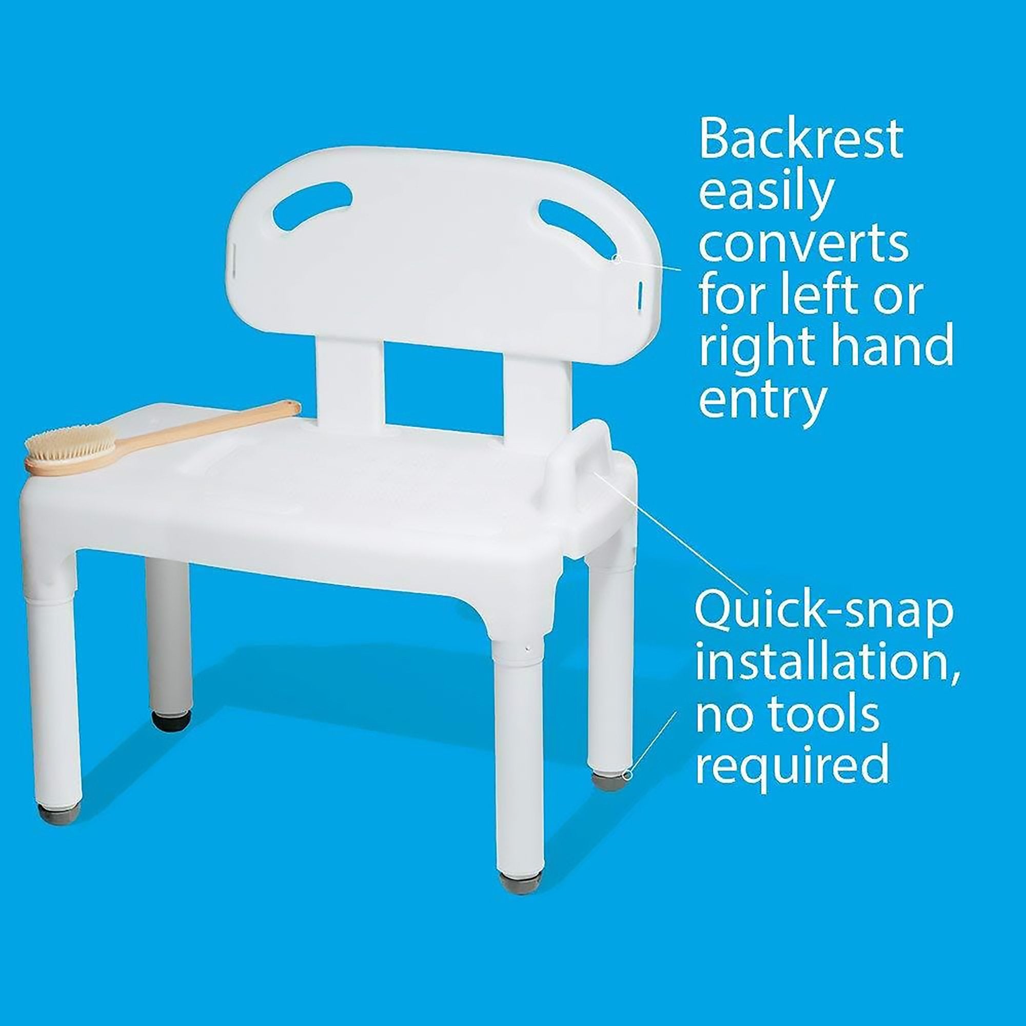 Carex® Bath Transfer Bench, 17½ to 22½ Seat Height (1 Unit)
