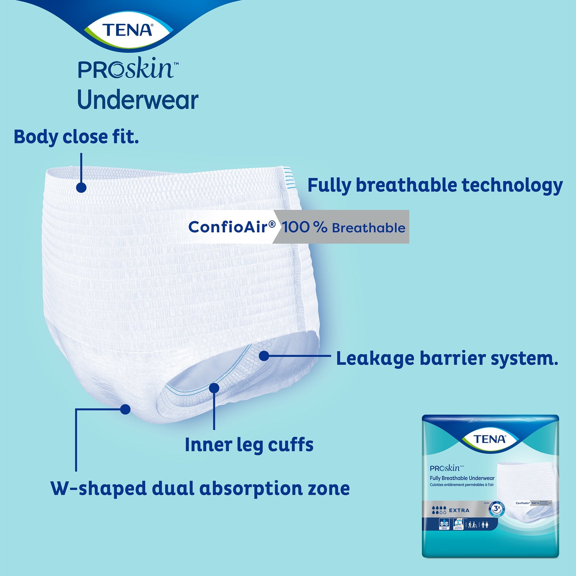 Tena Ultimate Extra Absorbent Unisex Underwear Large - 16 Pack