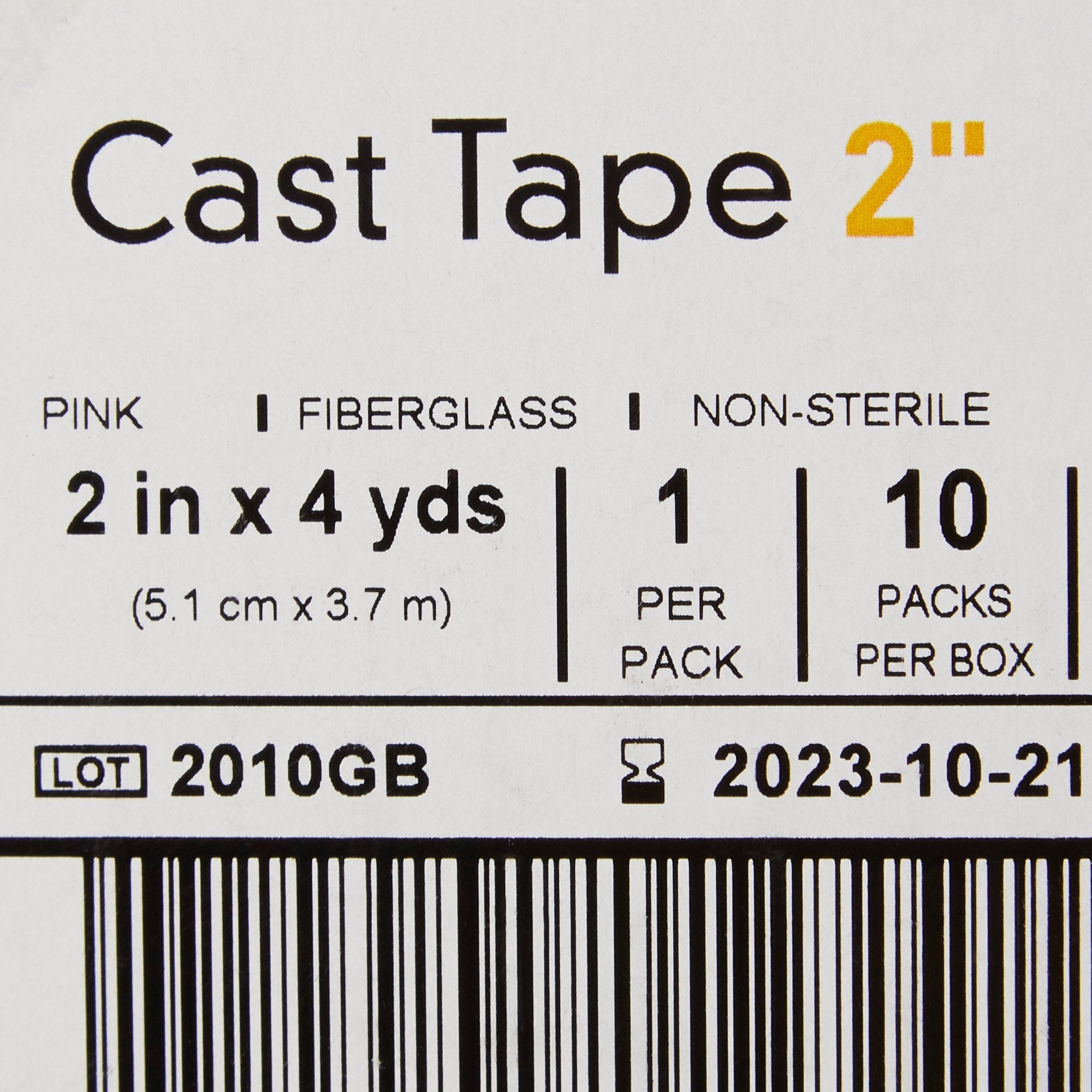 McKesson Pink Cast Tape, 2 Inch x 4 Yard (10 Units)