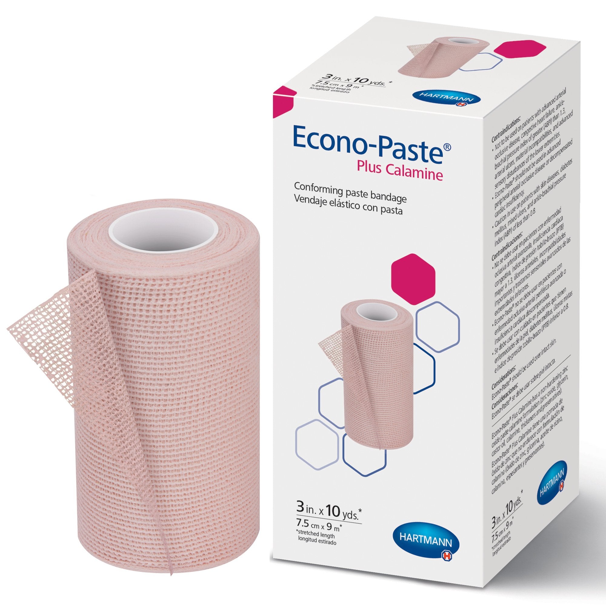Econo-Paste® Plus Impregnated Conforming Dressing, 3 Inch x 10 Yard (12 Units)