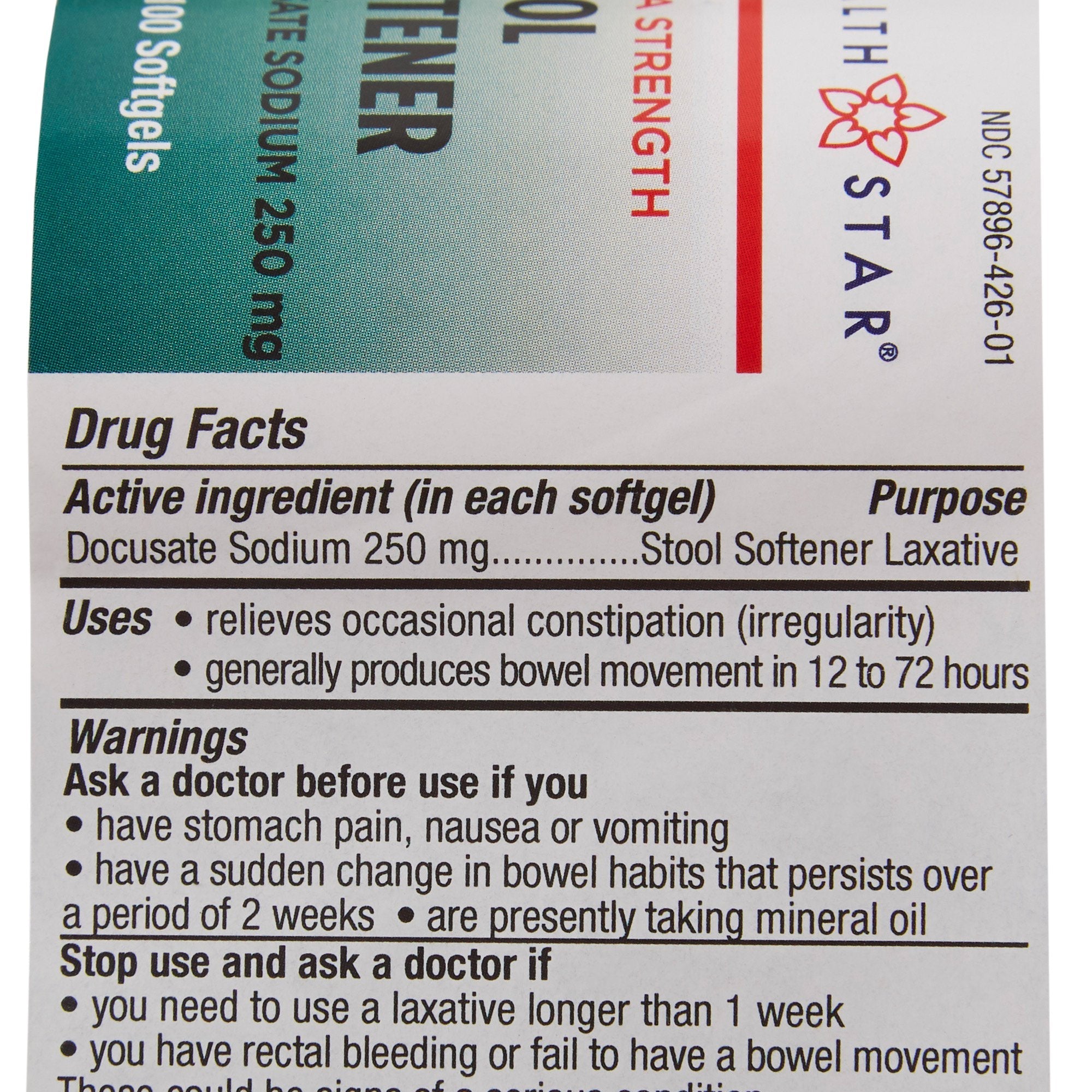 Geri-Care® Docusate Sodium Stool Softener (1 Unit)