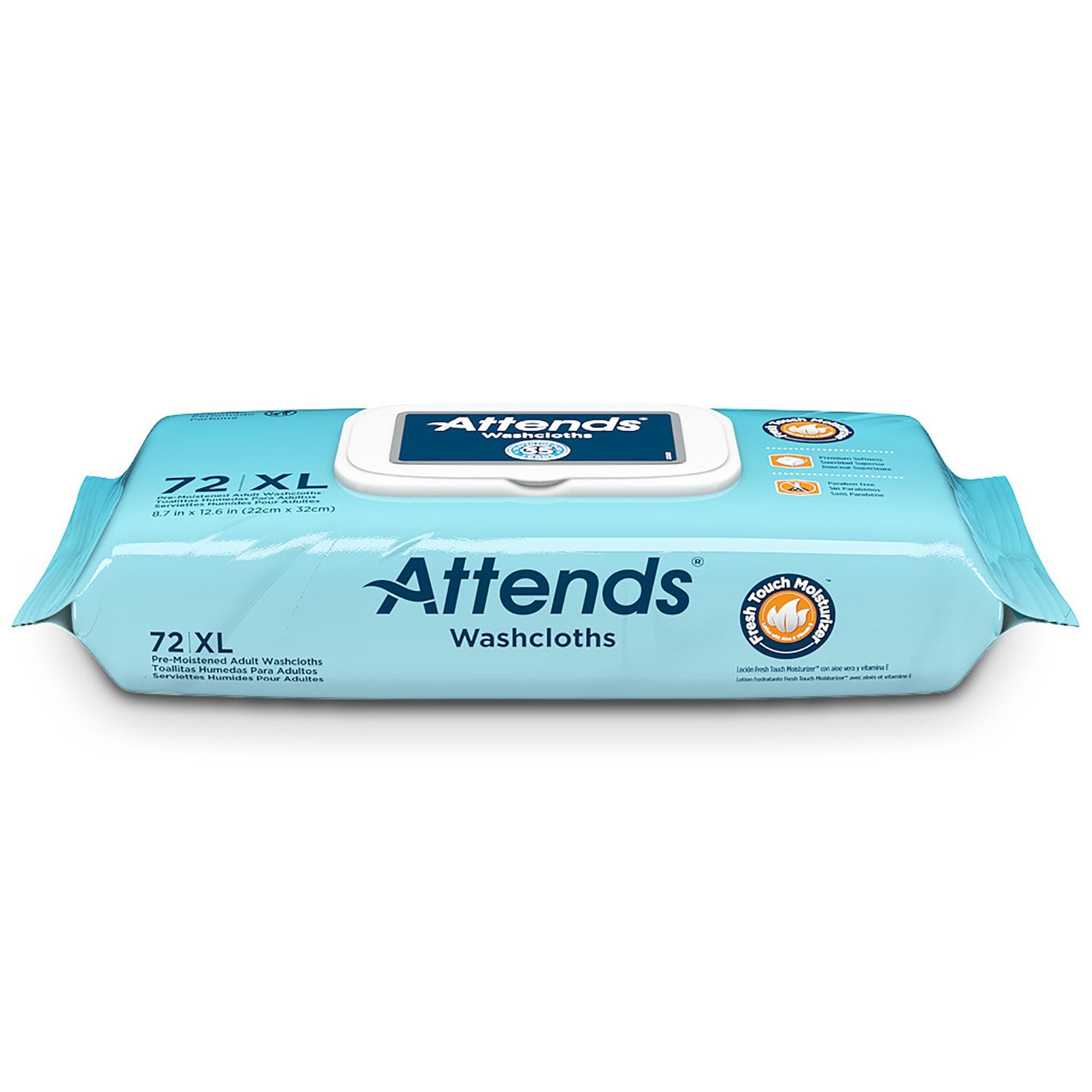 Attends® Scented Washcloths, 72 Count Soft Pack (1 Unit)