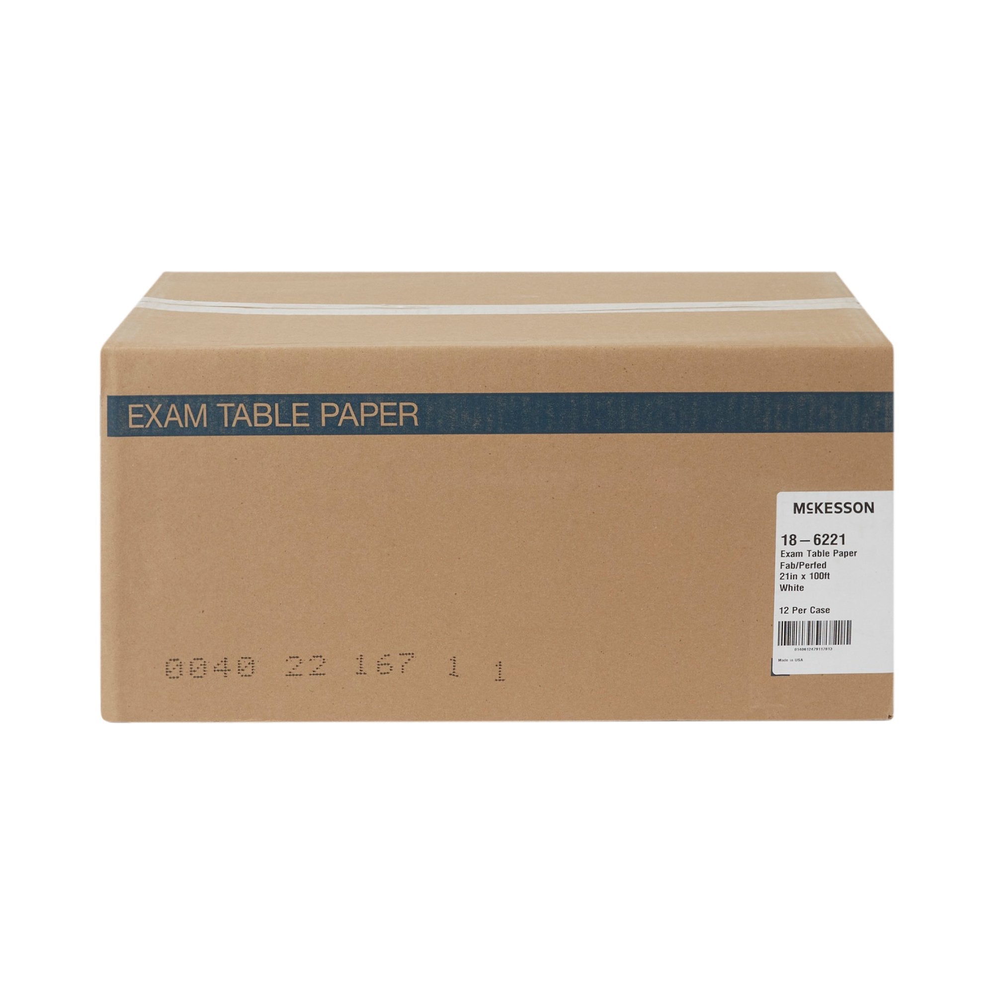 McKesson Crepe Table Paper, 21 Inch x 100 Foot, White (12 Units)