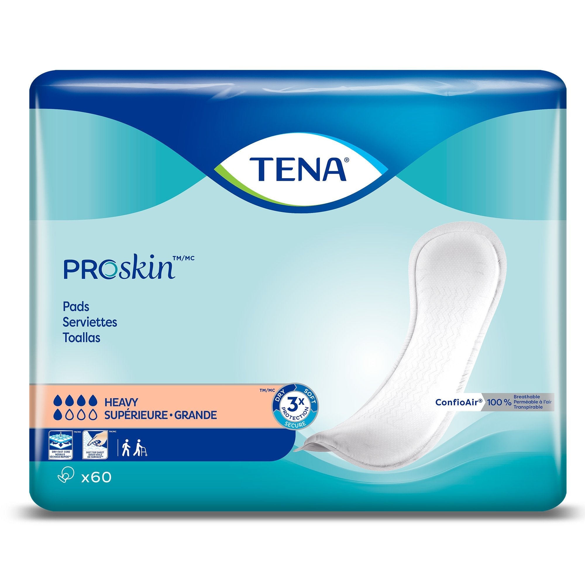 TENA Bladder Control Pads, Heavy Absorbency (60 Units)