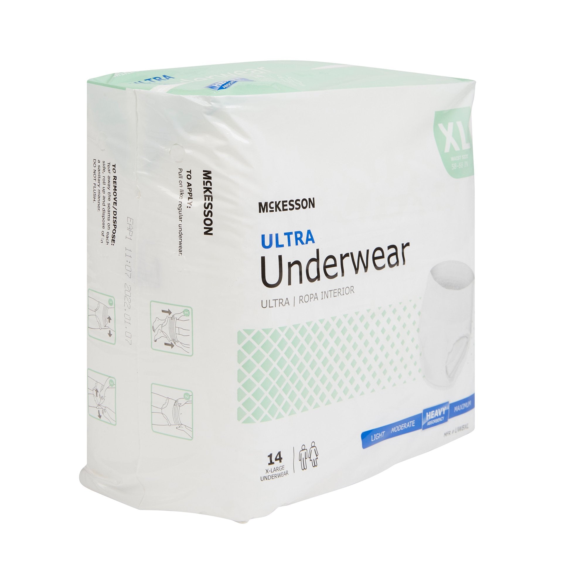 McKesson Ultra XL Heavy Absorbency Underwear - Discreet Adult Incontinence Aid