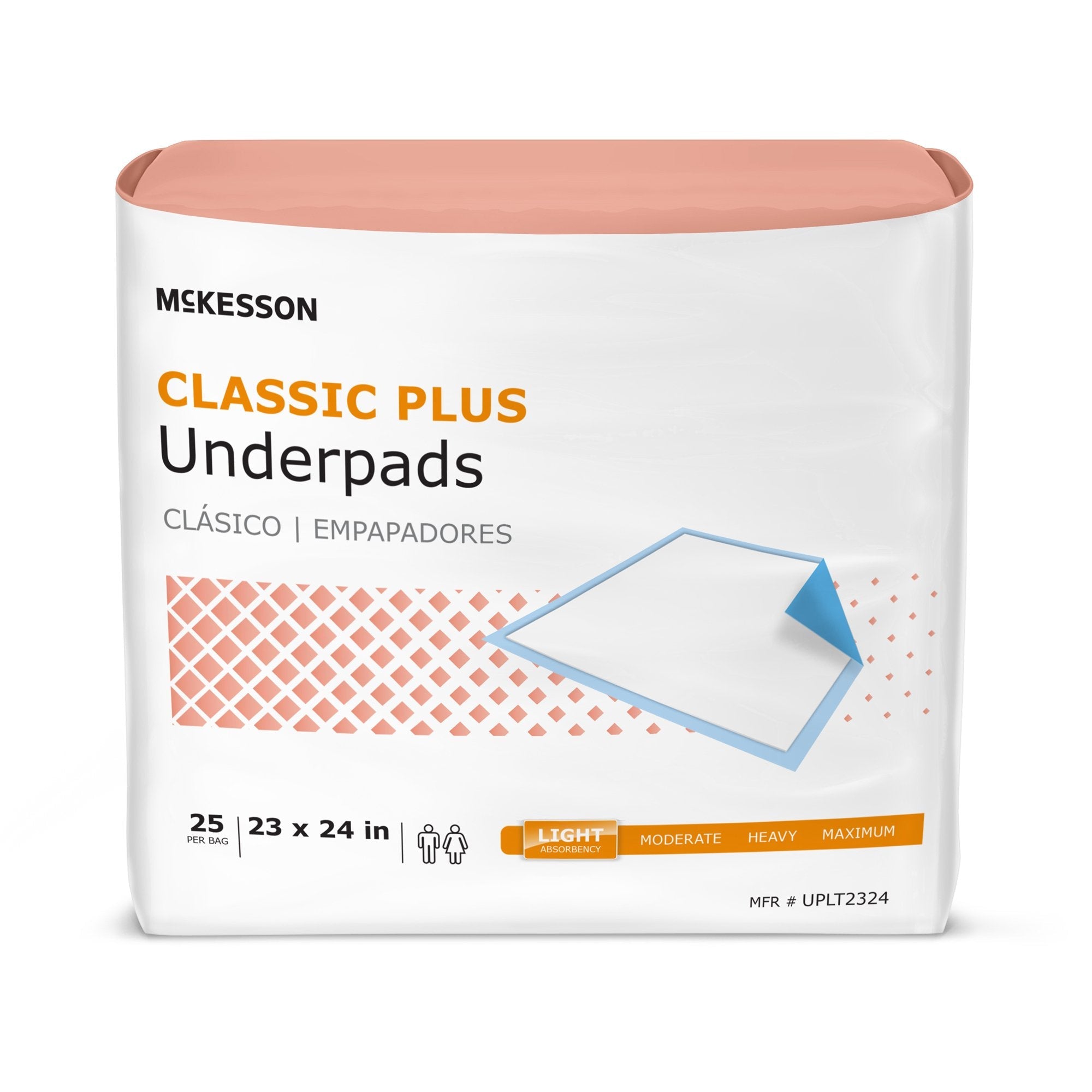 McKesson Classic Plus Underpad, 23 x 24 Inch (25 Units)