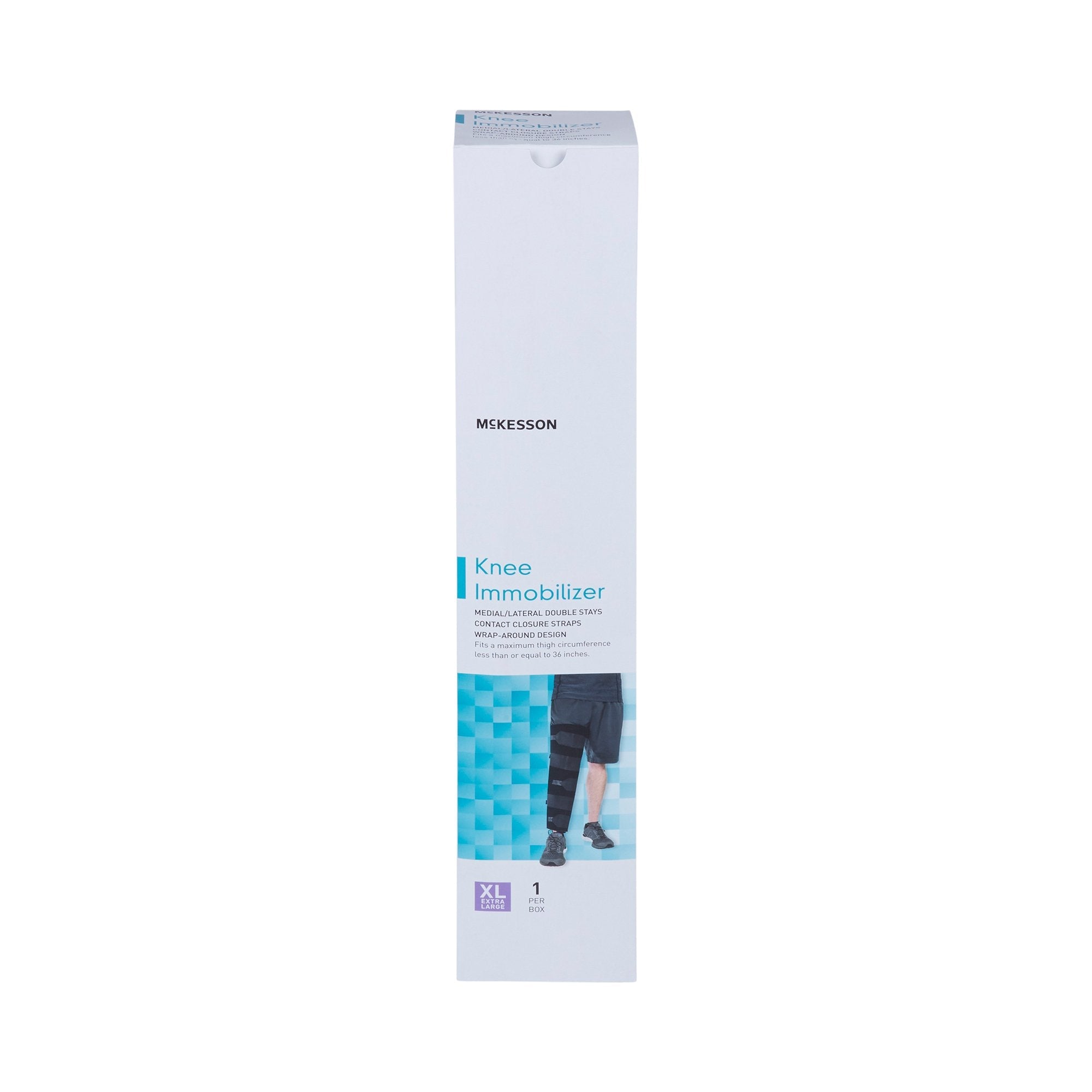McKesson Knee Immobilizer, 18-Inch Length, Extra Large (1 Unit)