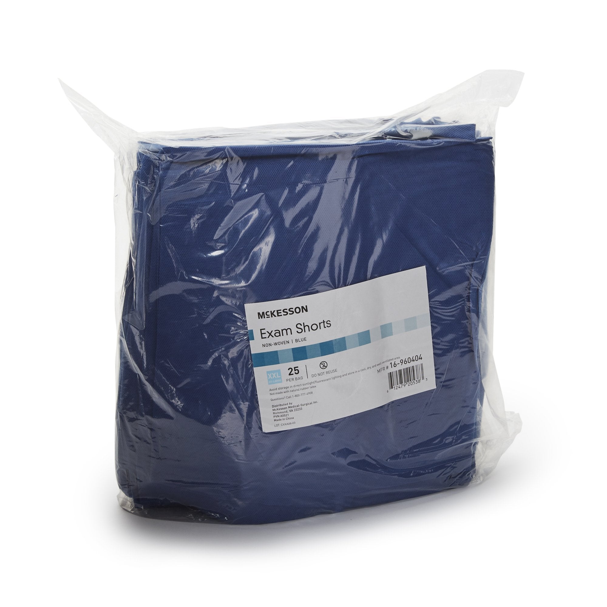 McKesson Patient Exam Shorts, 2X-Large (25 Units)