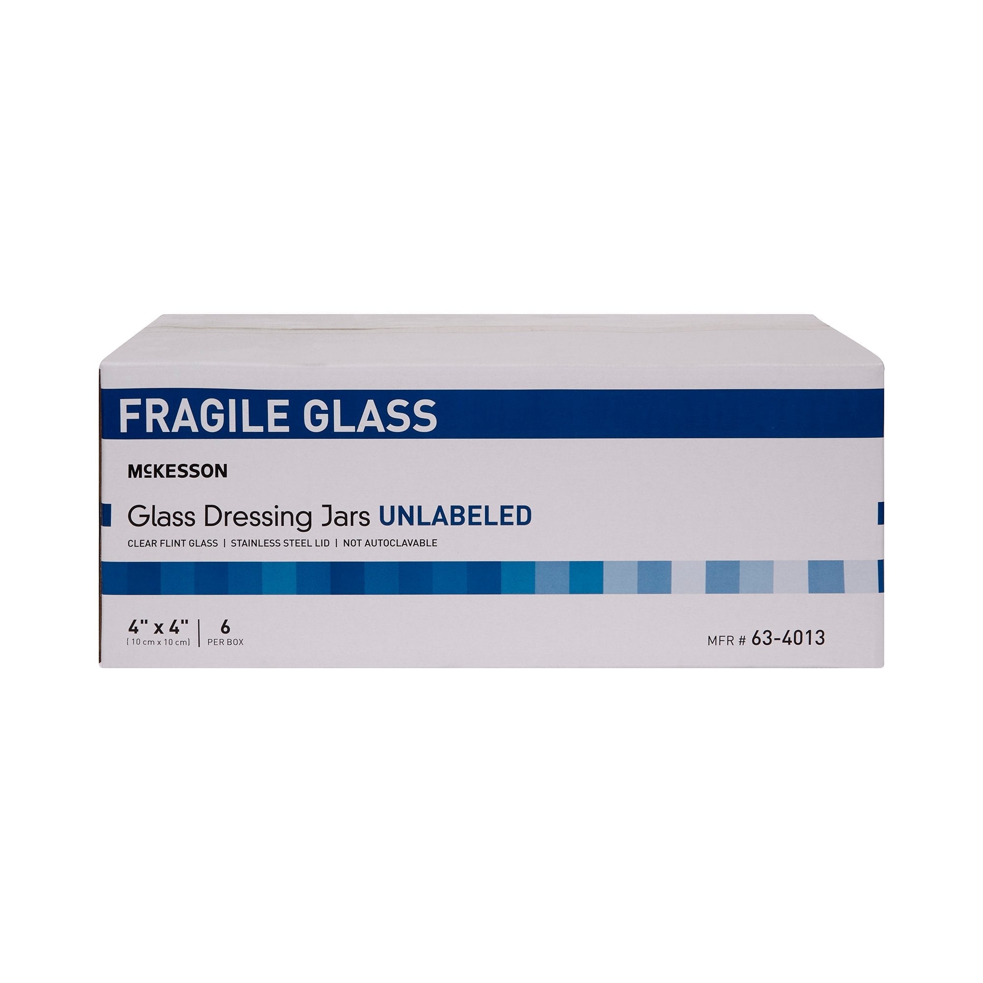 McKesson Glass Unlabeled Sundry Jar, 4 x 4 in (6 Units)