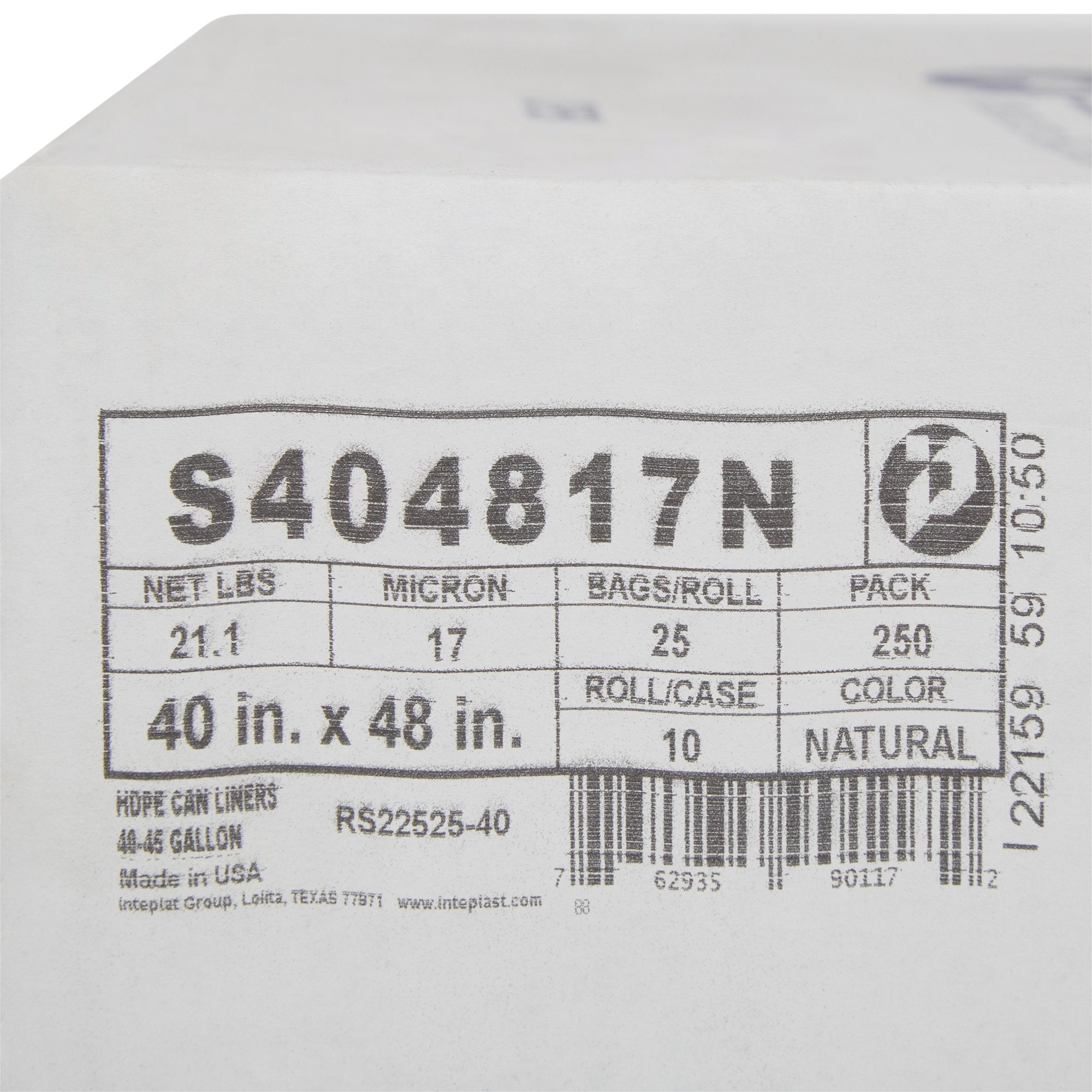 McKesson Extra Heavy Duty Clear Trash Bag, 45 gal, 17 Mic (250 Units)