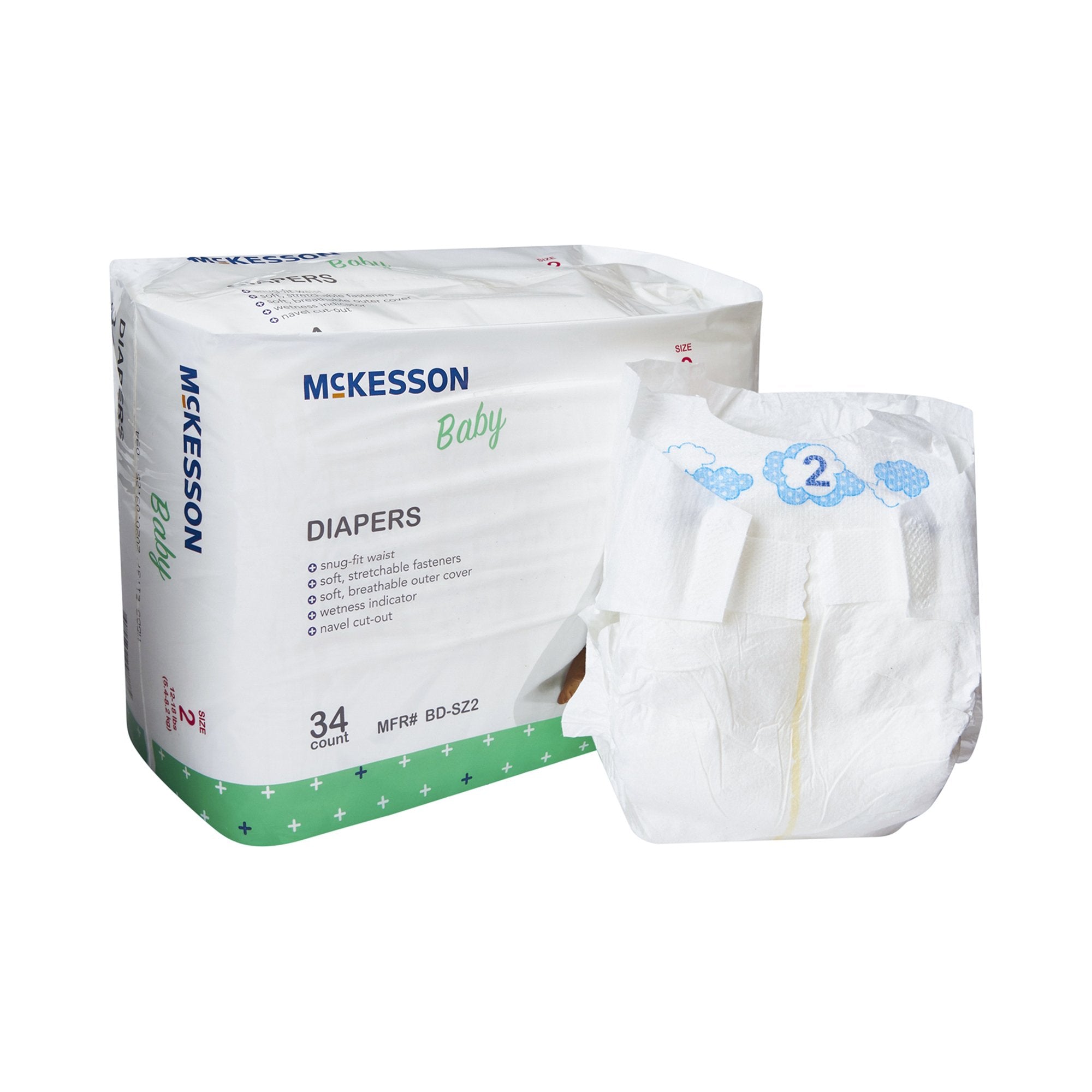 McKesson Baby Diapers, Size 2 (1 Unit)