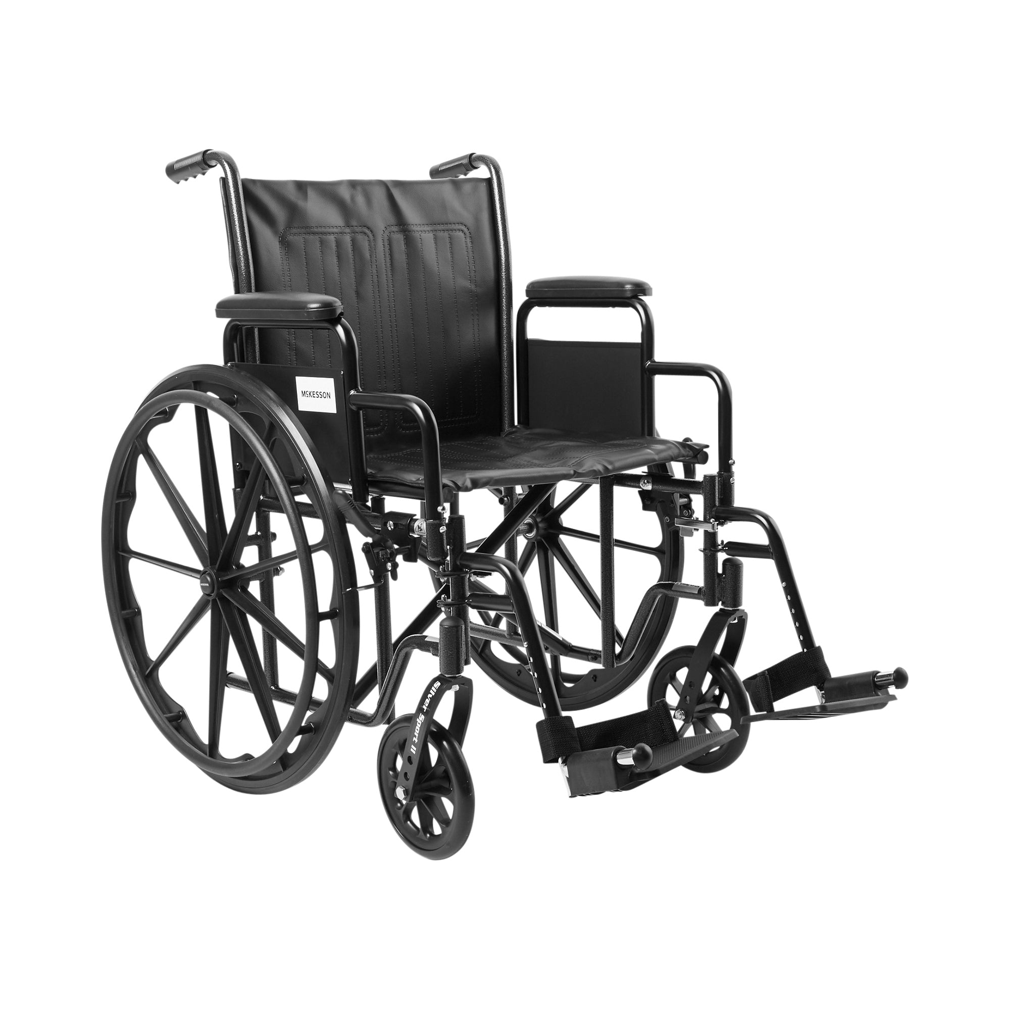 McKesson Wheelchair 20" Seat Width, Durable & Lightweight, 350 lbs Capacity