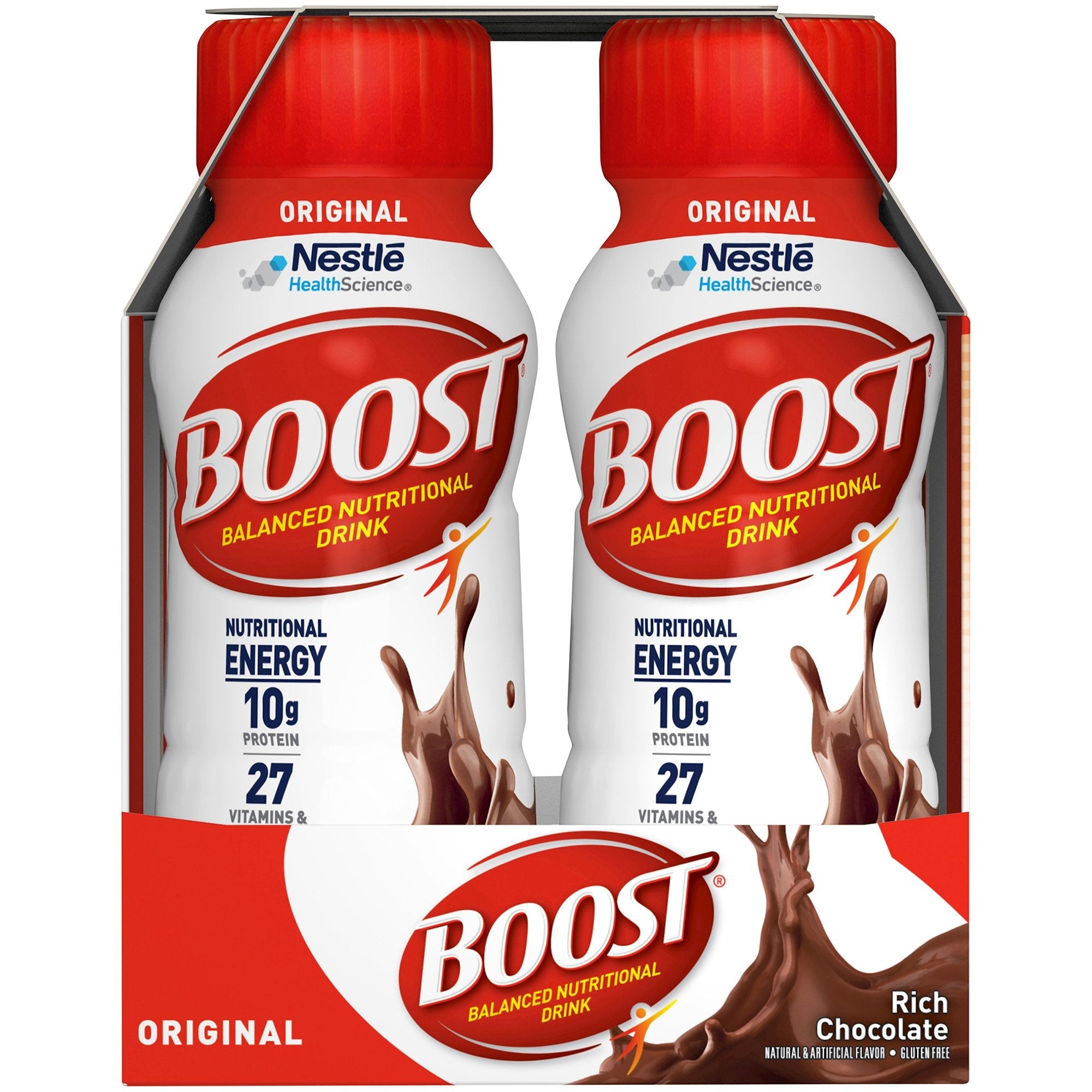 Boost® Original Chocolate Balanced Nutritional Drink, 8 oz. Bottle (6 Units)