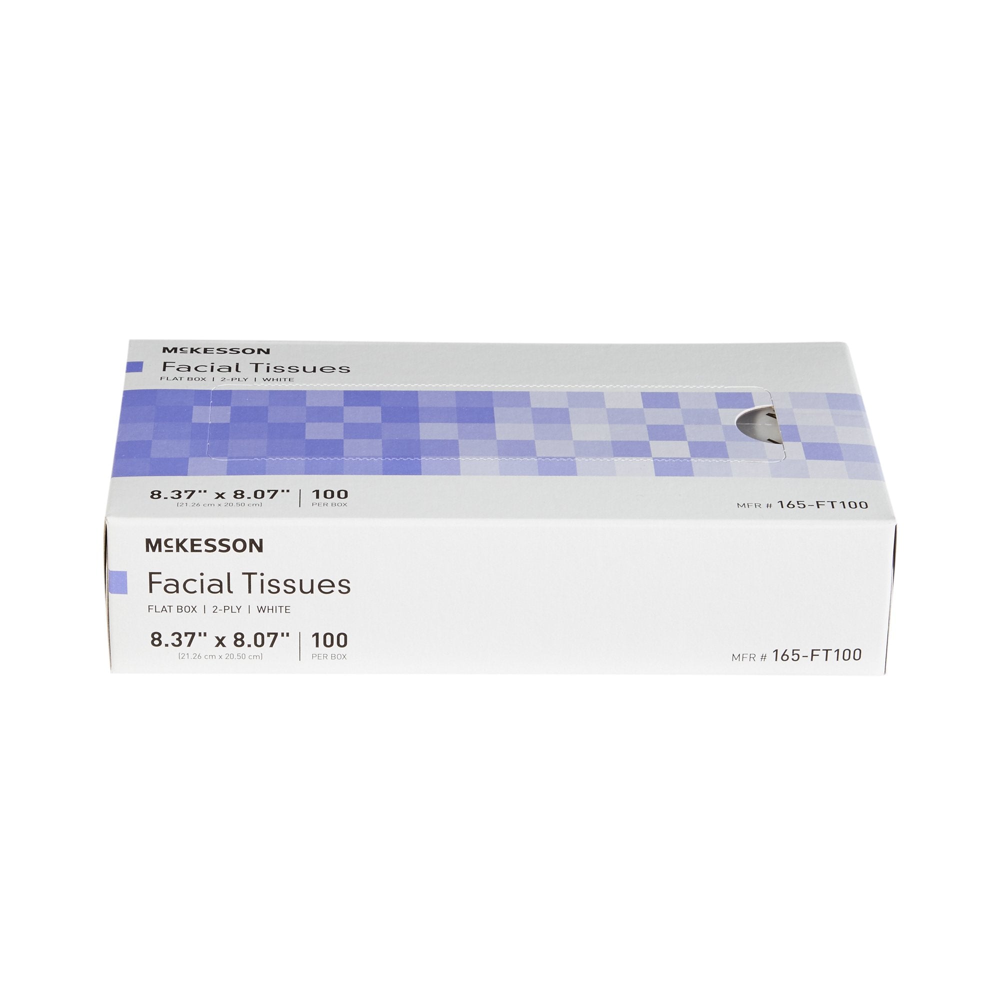 McKesson Two-Ply Facial Tissue Bulk Pack - 3000 Units, Plain White, 8.37x8.07"