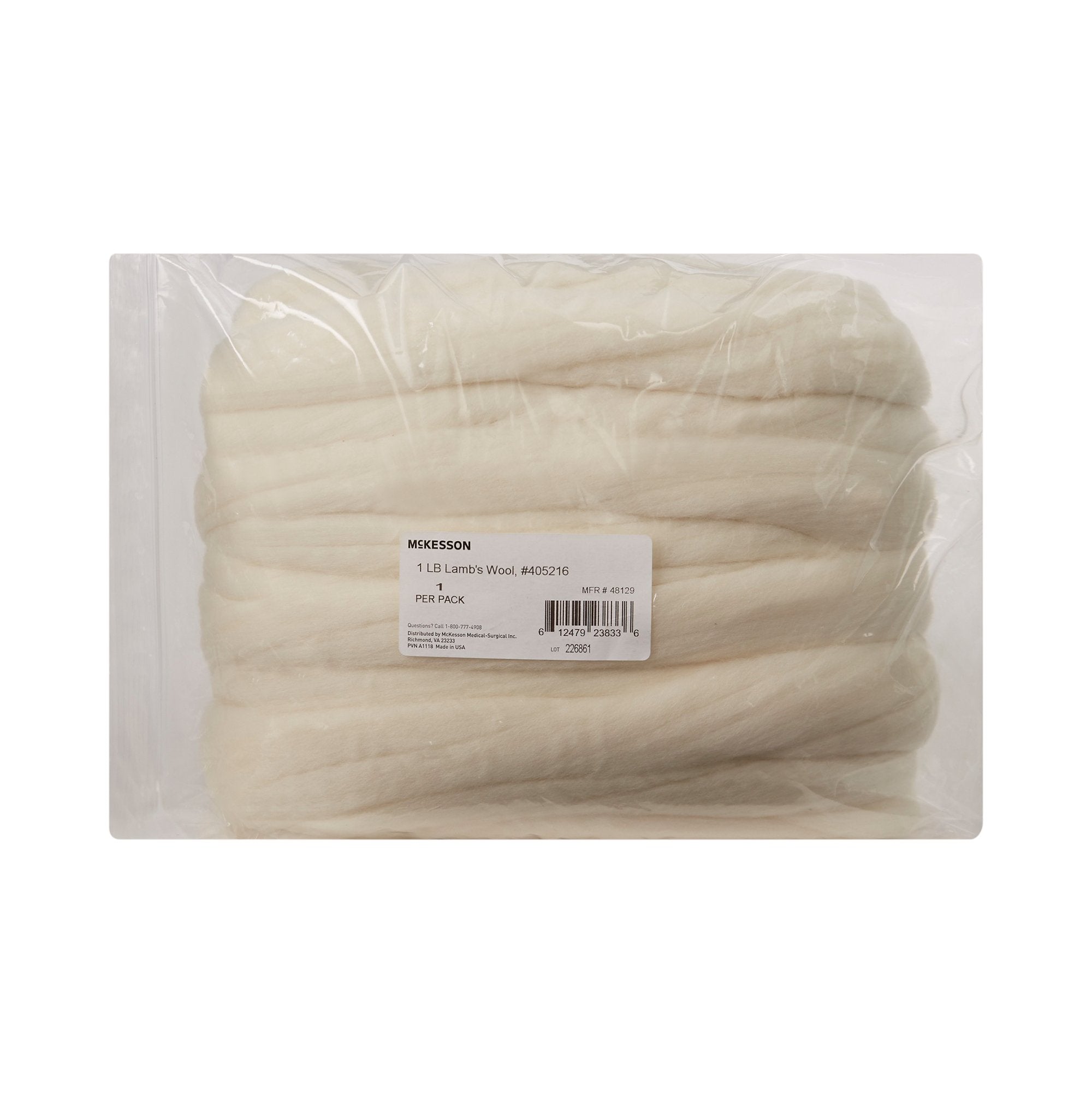 McKesson Lamb's Wool, 1 lb. (1 Unit)