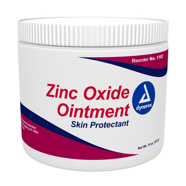 Dynarex Zinc Oxide Ointment 15 oz - Skin Protectant for Minor Irritations
