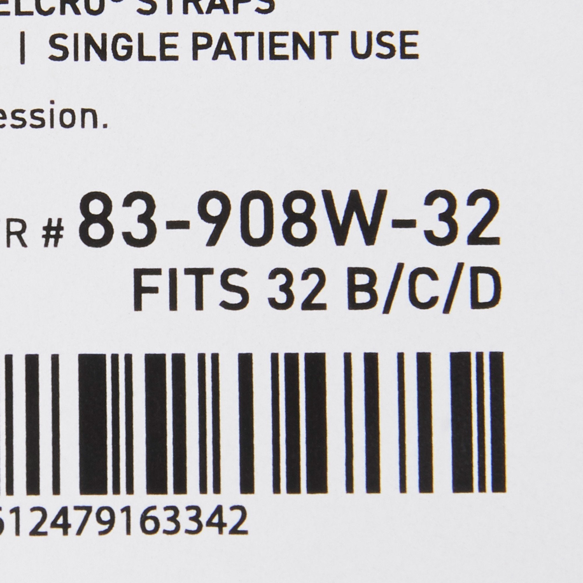 McKesson Surgi-Bra® II, 32 Inch, White (1 Unit)