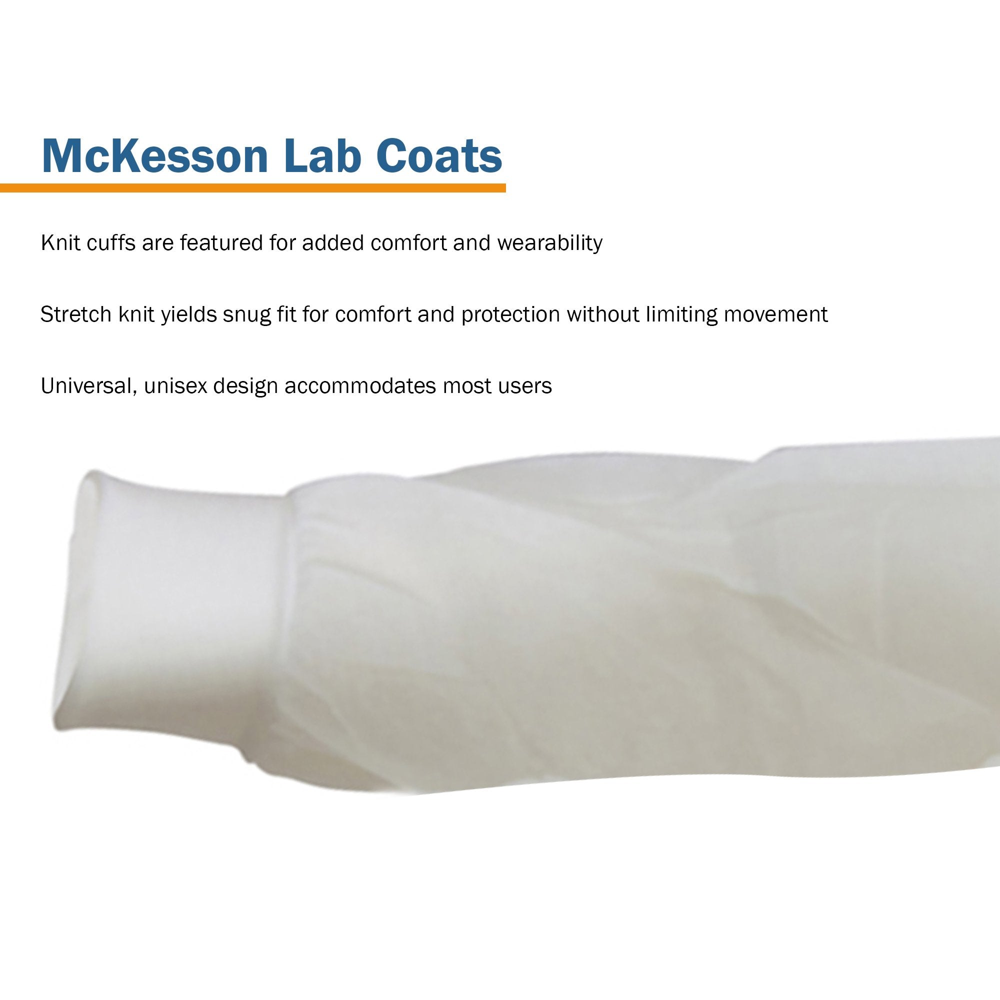 McKesson Lab Coat, Large / X-Large, White (30 Units)